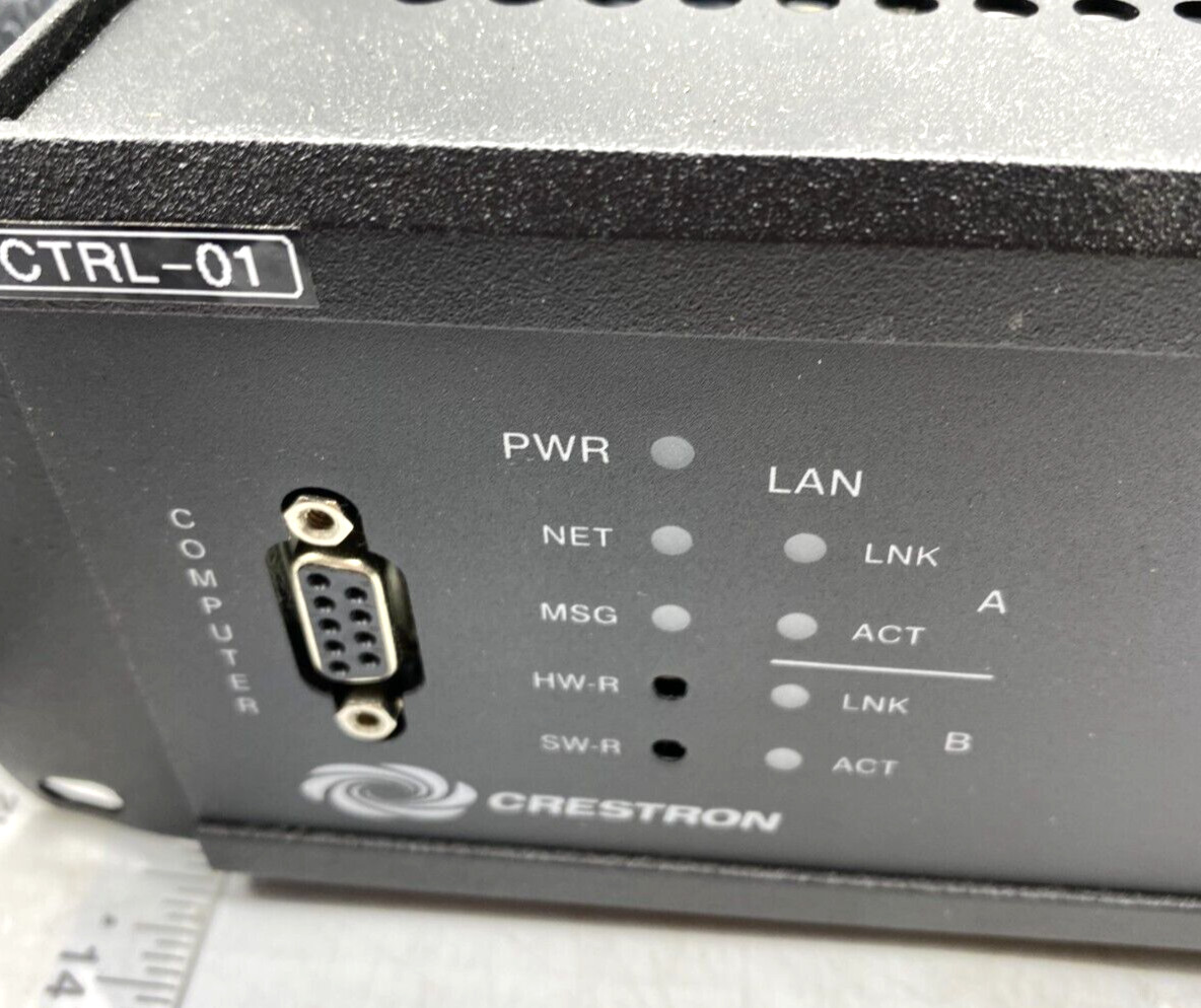 Crestron Audio Video Control Processor W Rack Mount Ears CTRL-01 AV2 Working