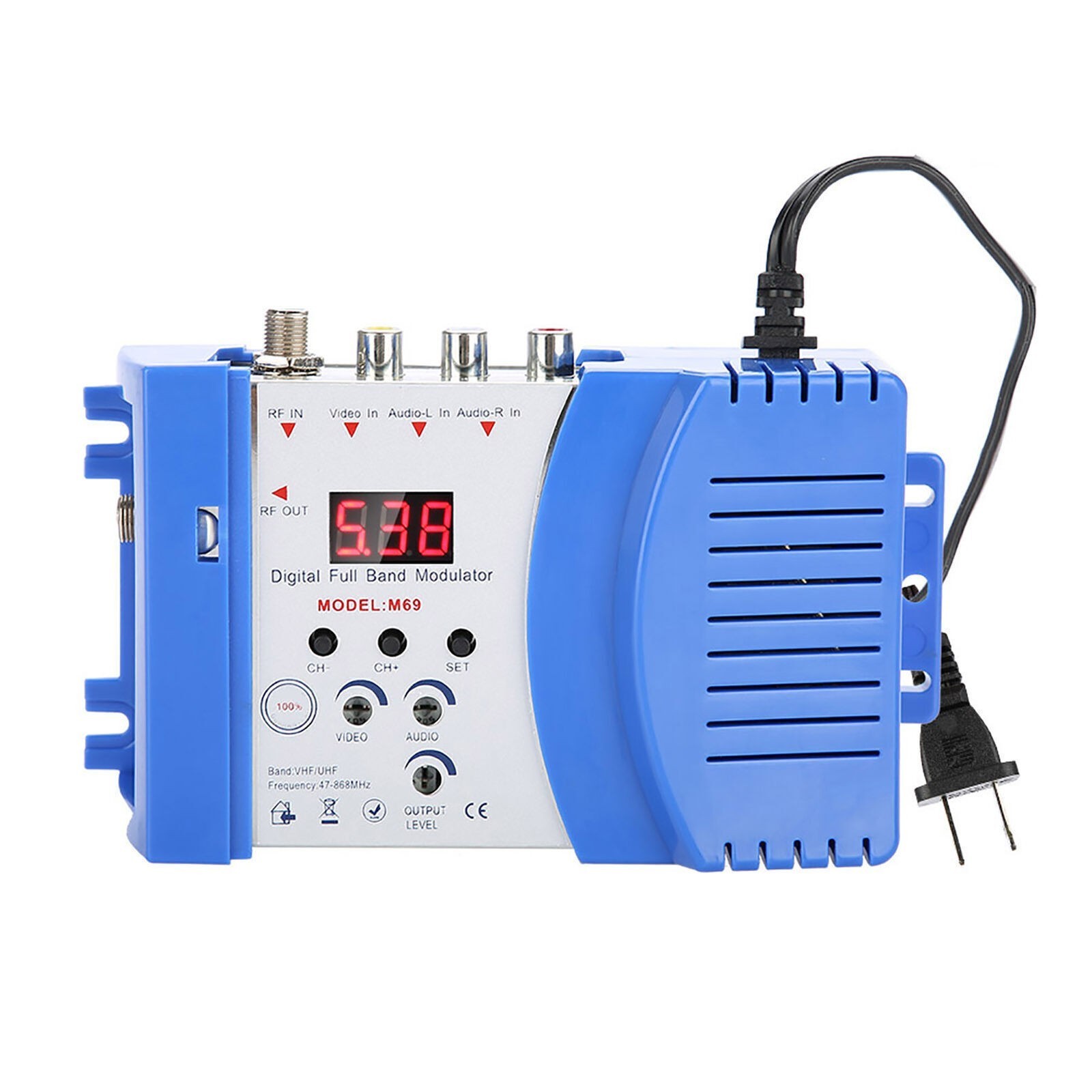 RF Modulator AVRF AVTV Converter VHF UHF 110V US