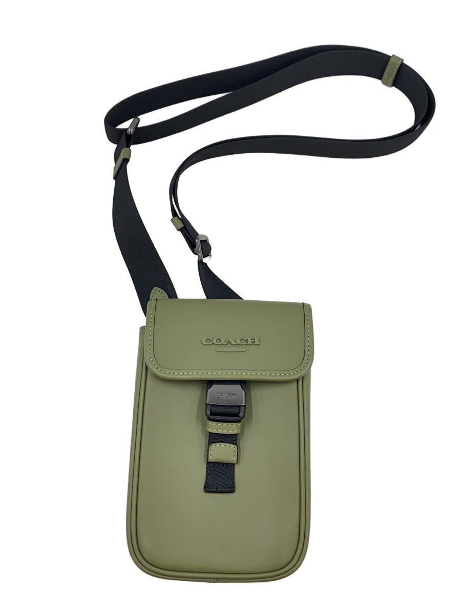 Coach Shoulder Bag Khaki Ct886 Used