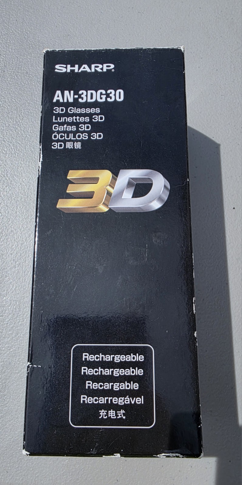 SHARP AN-3DG30 3D Glasses -  New open box