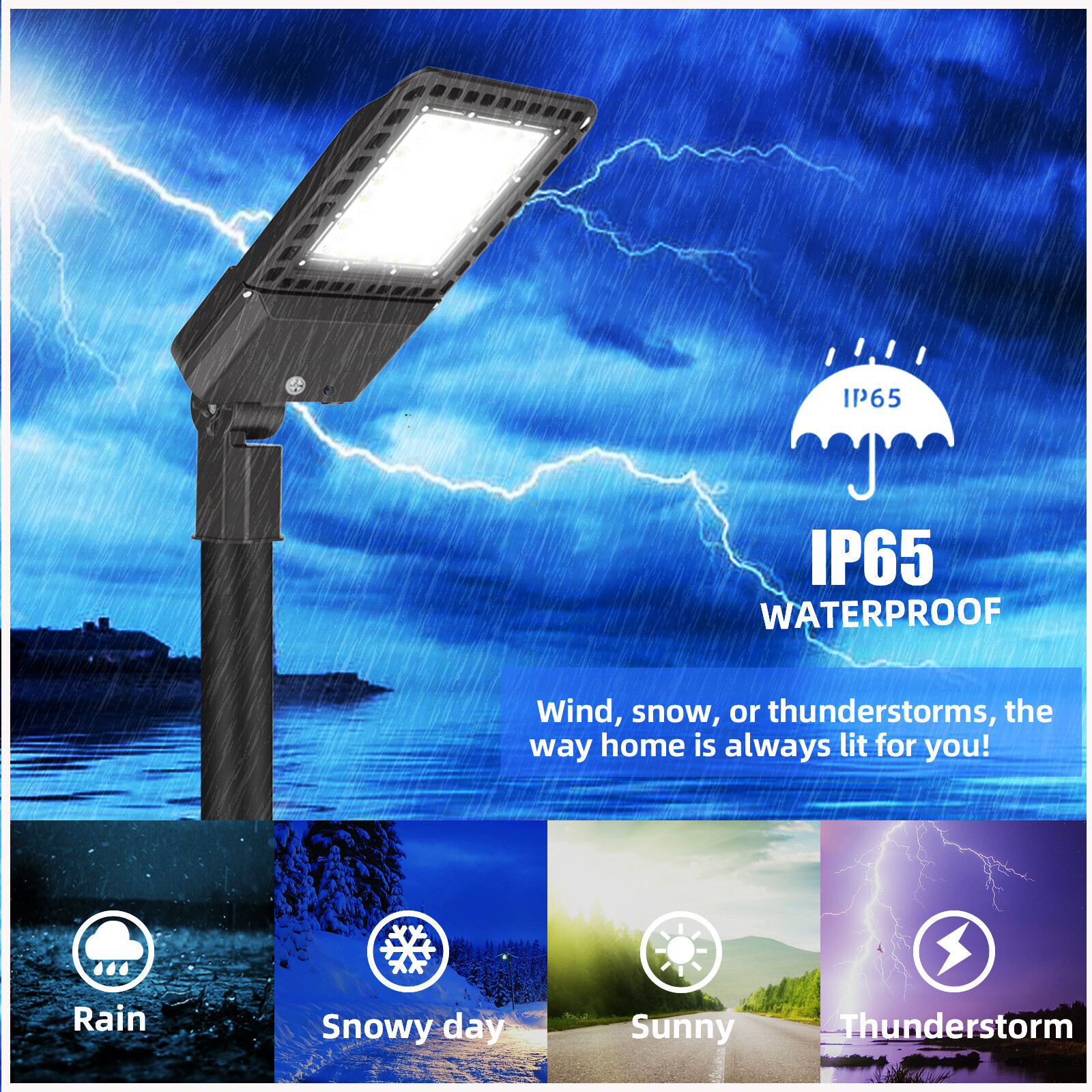 LED Security Light 200w Outdoor with Dusk-Dawn Photocell Sensor IP65,ETL Listed