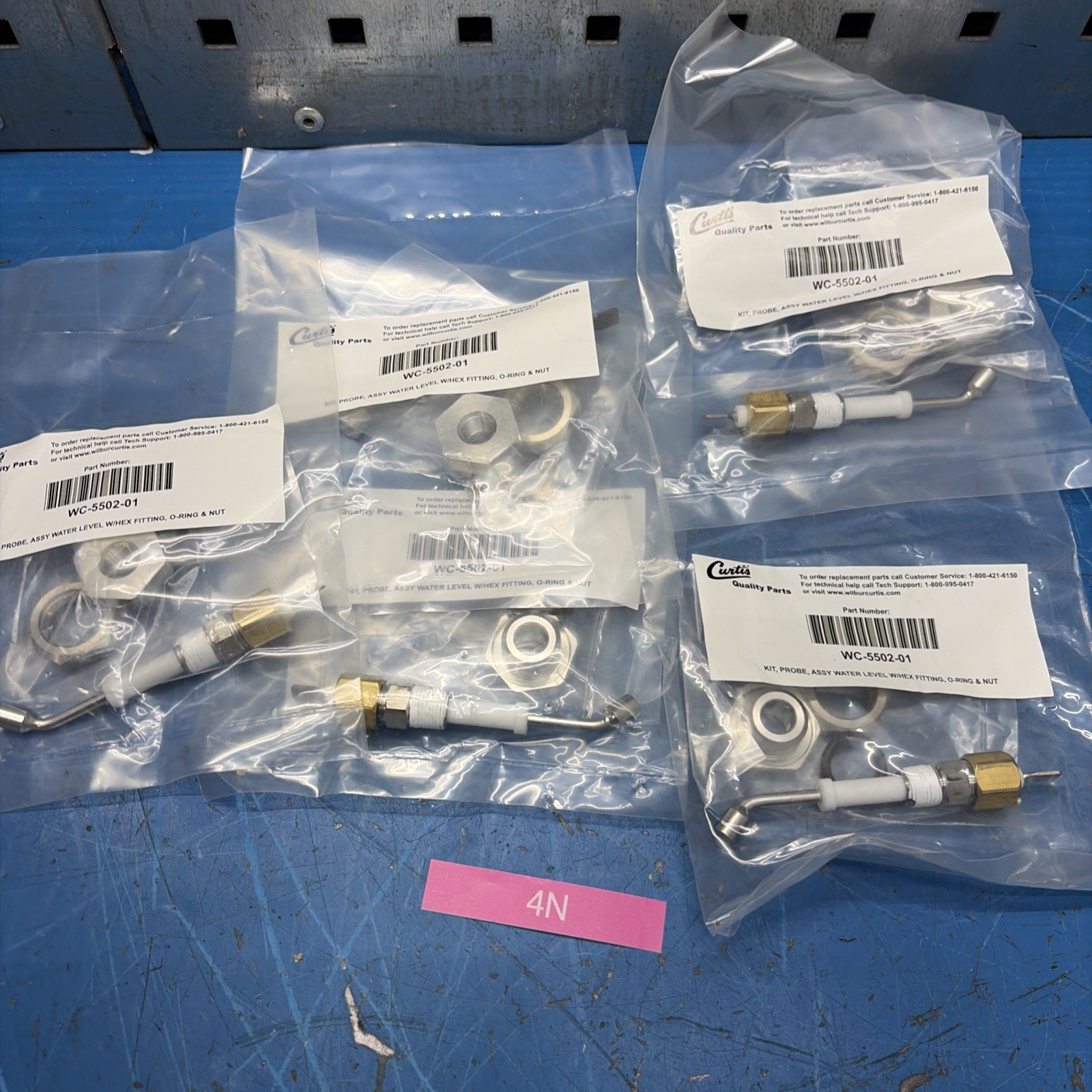 (5) WC-5502-01 WILBUR CURTIS WATER LEVEL PROBE ASSEMBLY KIT NEW PART OEM