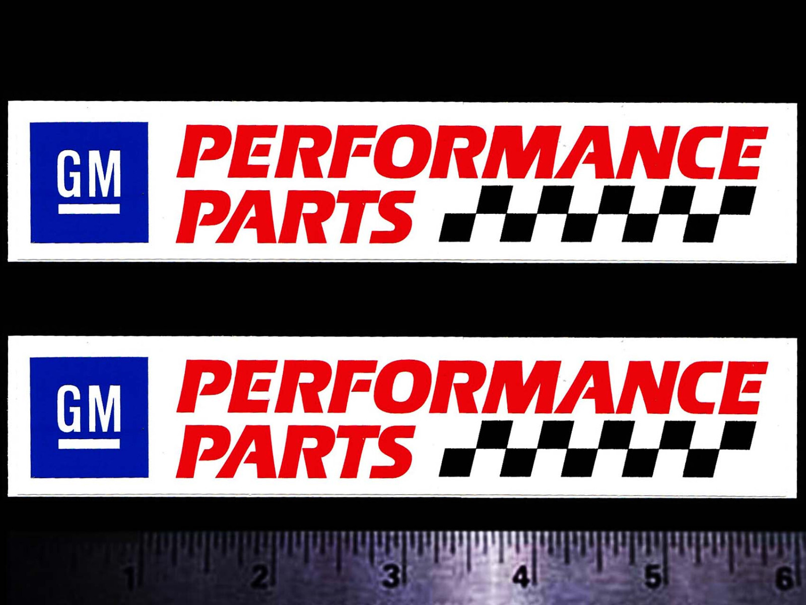 GMParts Set of 2 Orig. Vintage Racing Decal/Stickers CHEVY Pontiac OLDS Corvette