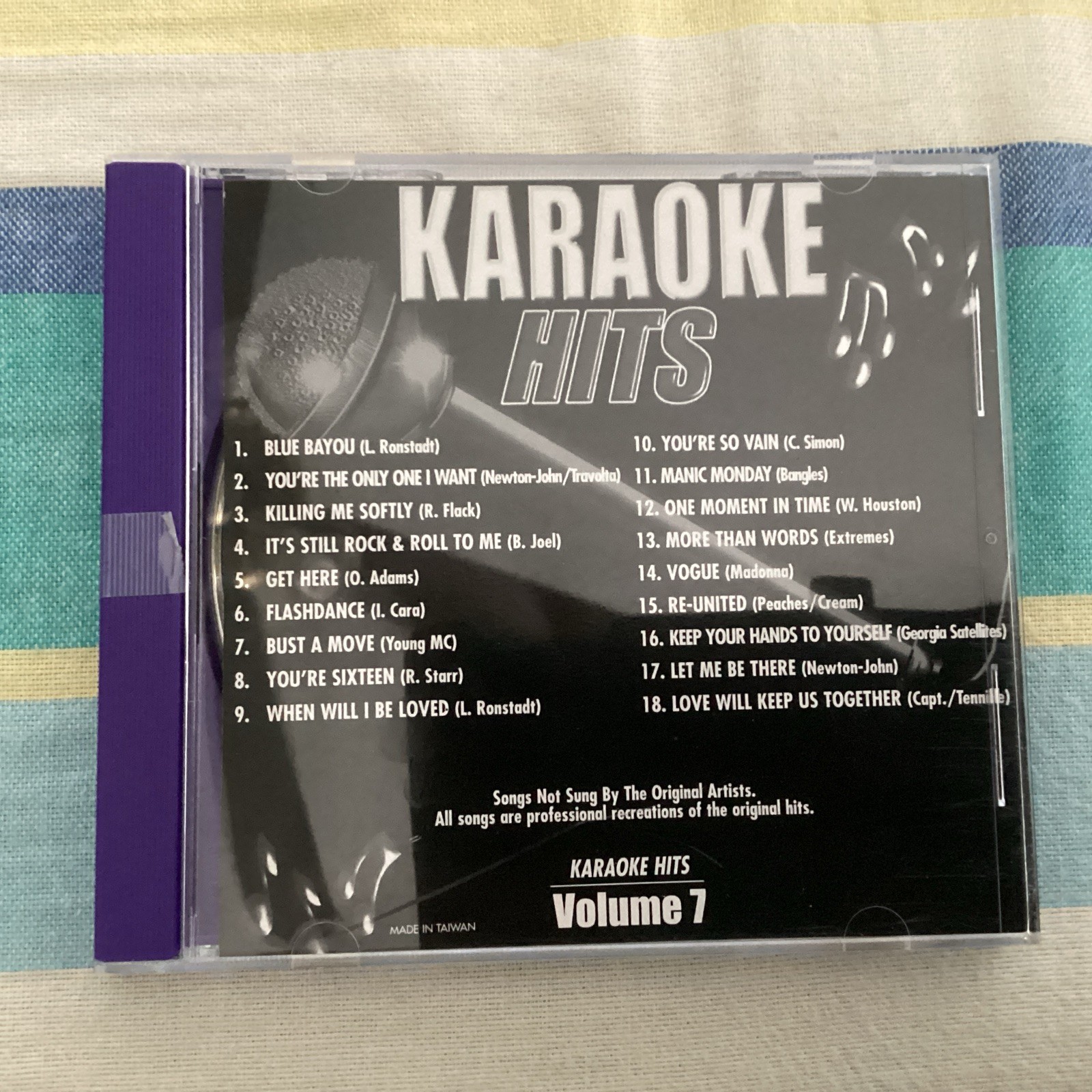 Karaoke Hits Vol 7Carley Simon Bangles Madonna Billy Joel Peaches/ Cream R Flack