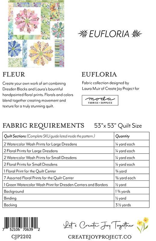 Create Joy FLEUR Pattern