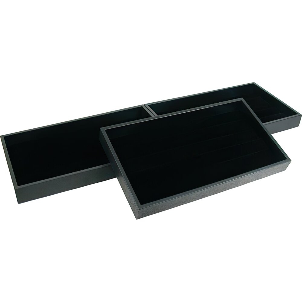 3 45 Pair Black Earring Display Inserts & Jewelry Tray