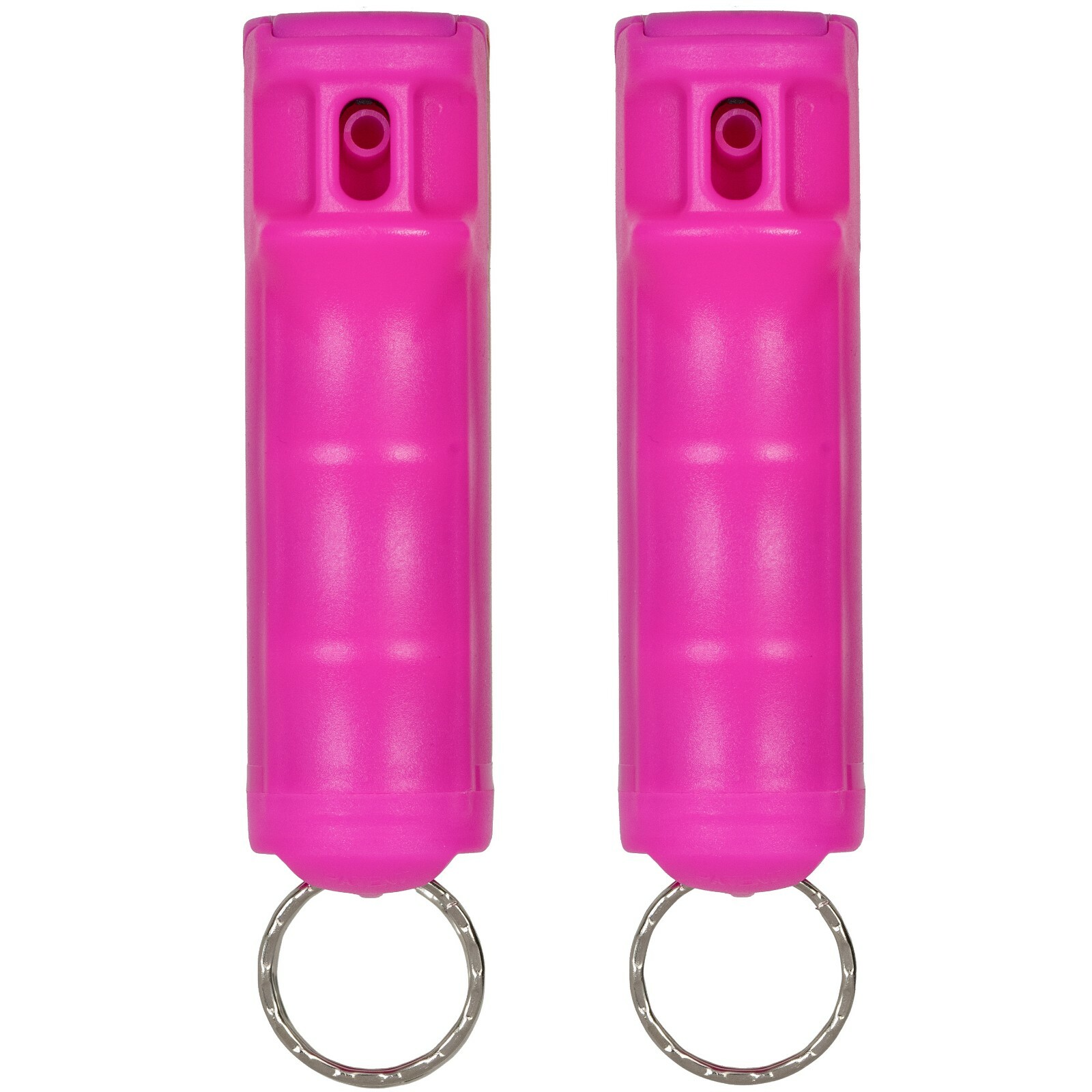 2 Police Magnum pepper spray .50oz hot pink flip top keychain defense protection