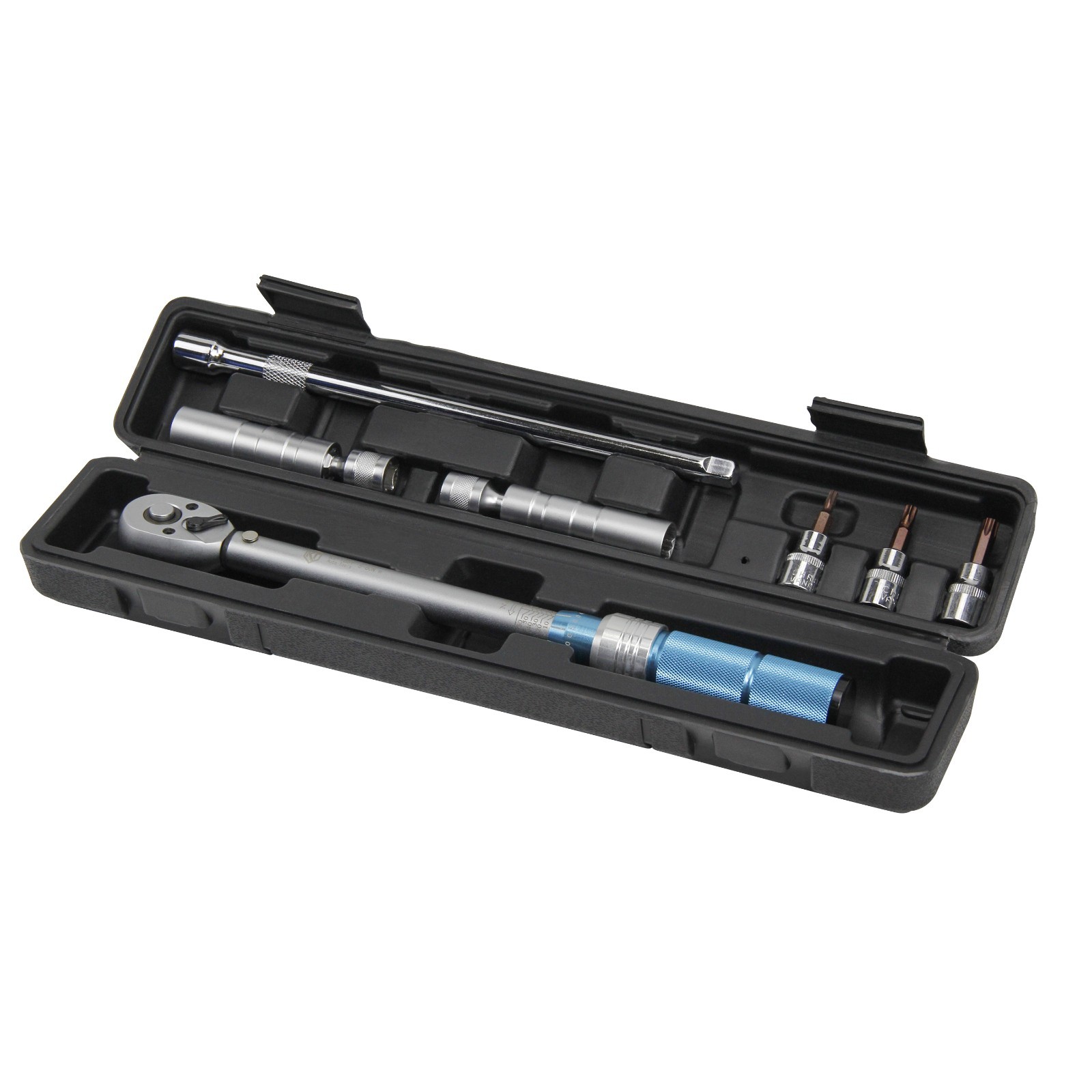 7PCS 3/8" Drive 12-Point Magnetic Spark Plug Socket Set w/Torque Wrench