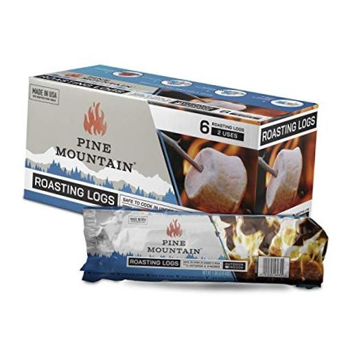 Roasting Outdoor/Indoor Campfire Cooking, 6 Logs