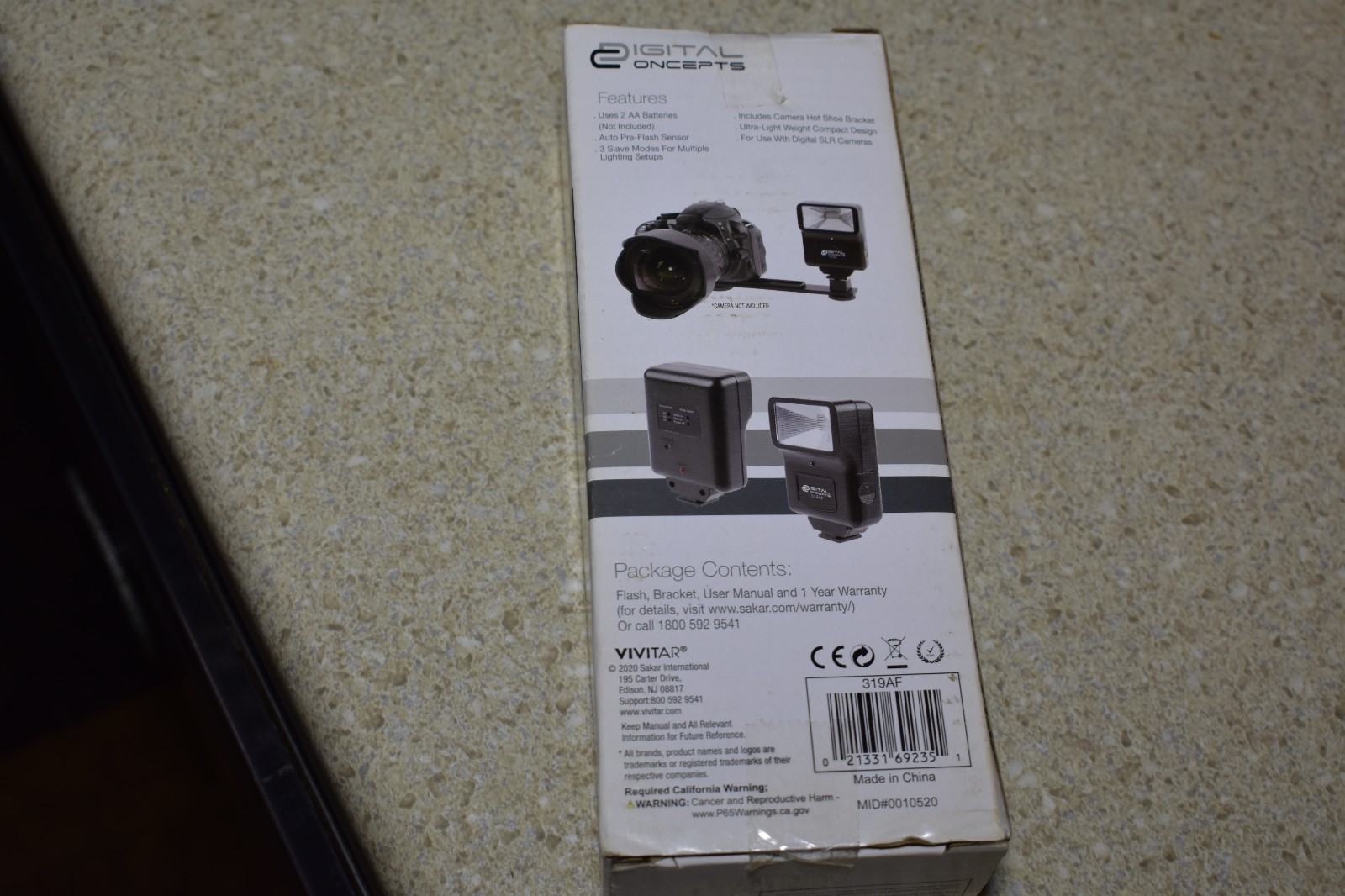 NEW Digital Concepts Digital Compact Design Slave Camera Video Flash 319AF
