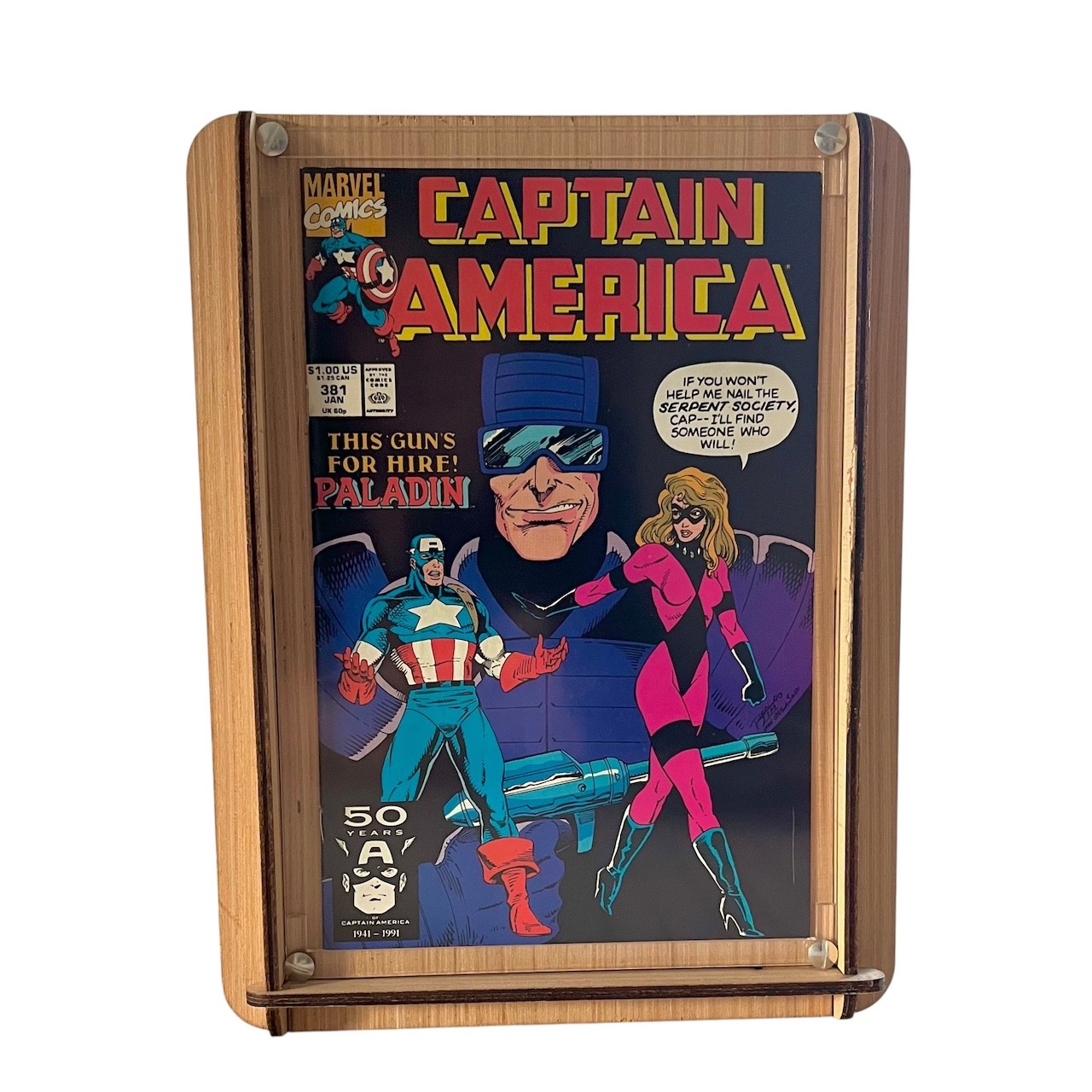 Eco-Friendly Comic Storage/Display Short Box Plus Vintage Captain America Comic