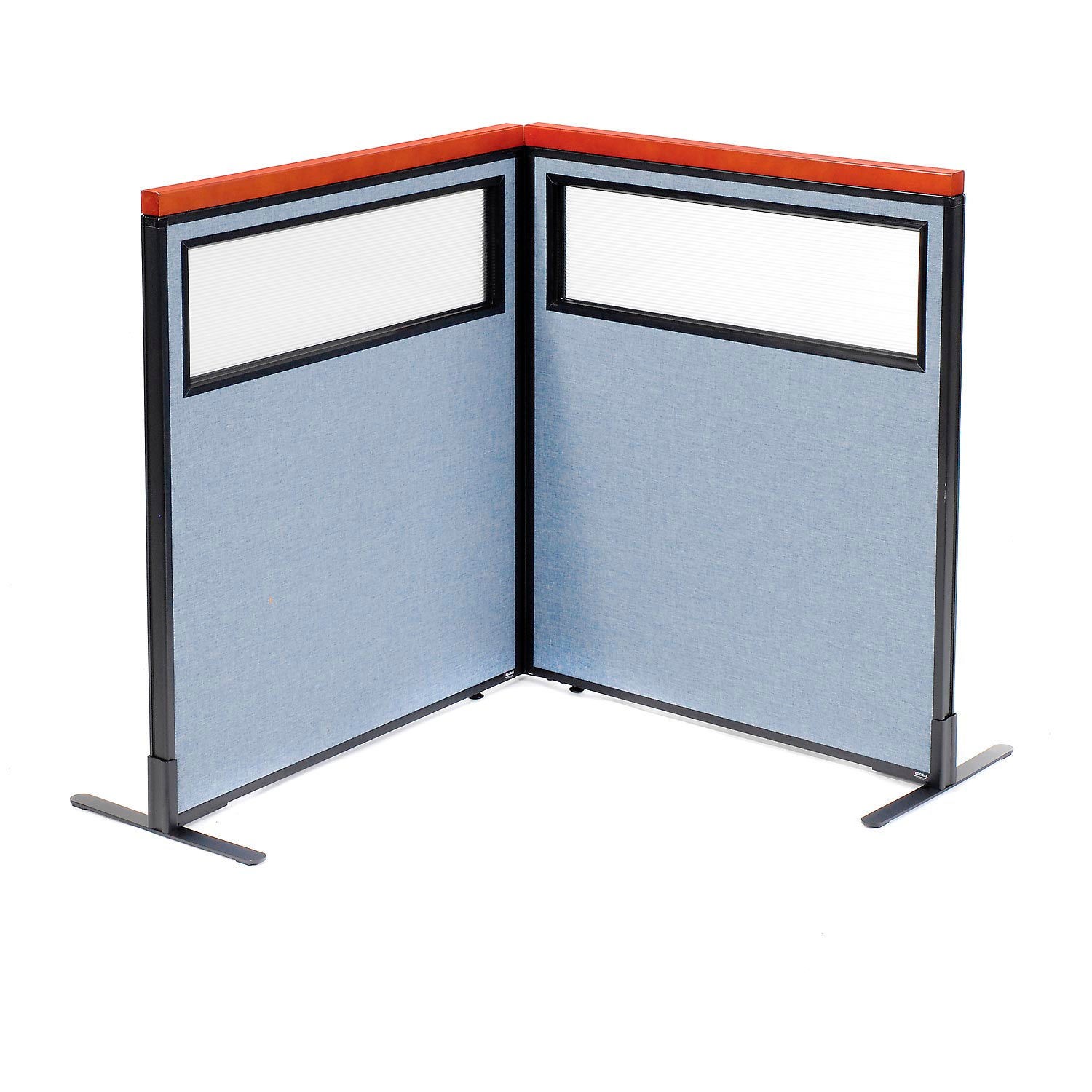 36-1/4"W x 43-1/2"H Deluxe Freestanding 2-Panel Corner Divider with Partial