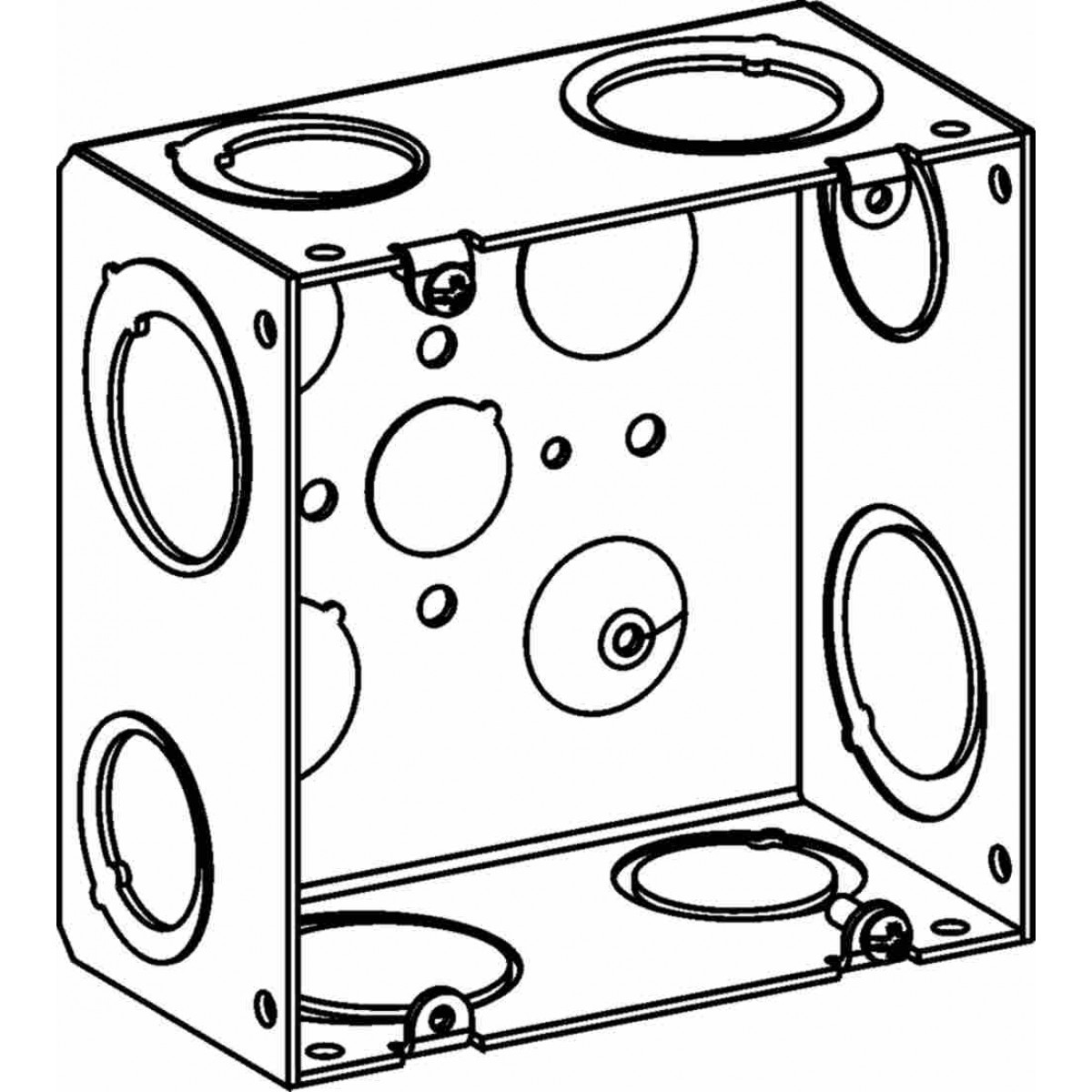 Orbit 5SLB-2MKO 5 Inch Square Box 2.5 Inch Deep 1 Inch and 1.25 Inch MKO