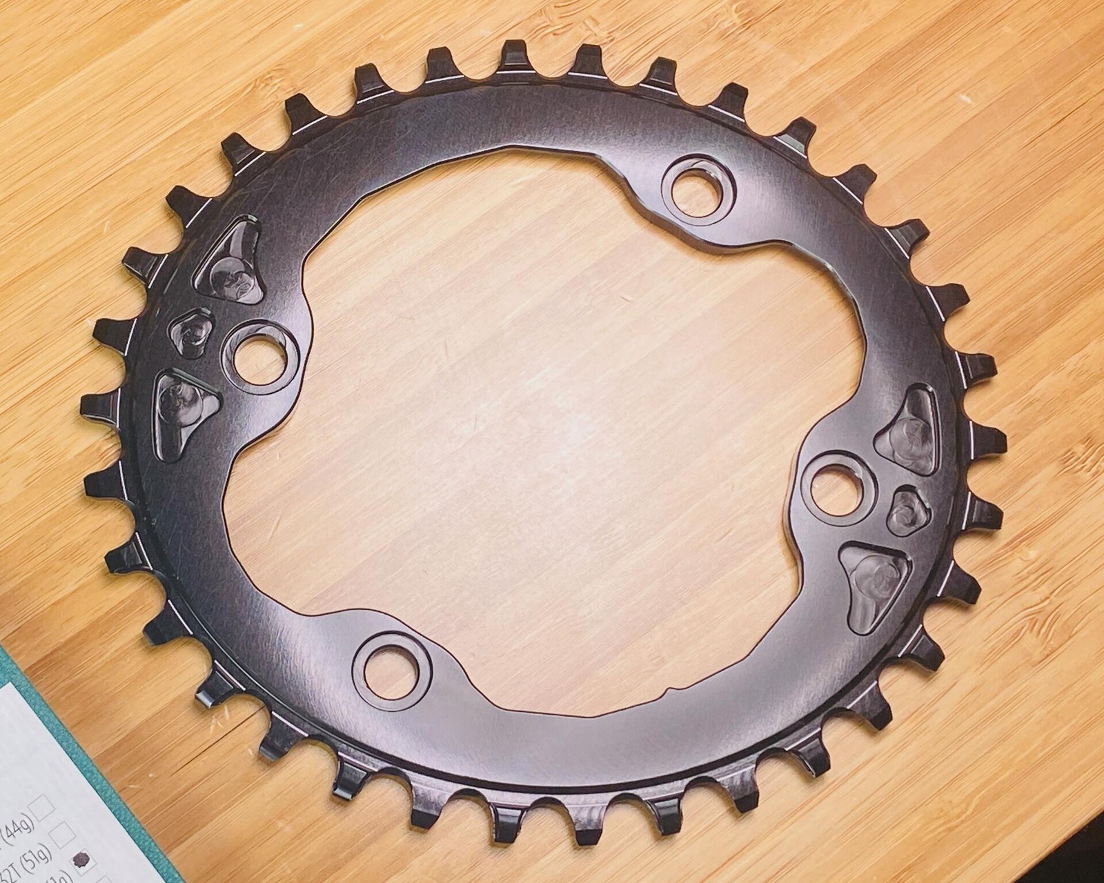 absoluteBLACK OVAL 96bcd XT N/W Chainring XT-M8000/SLXM7000 34t - Black