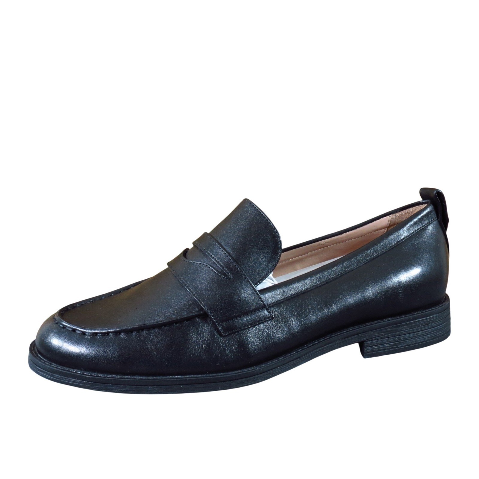 Cole Haan Stassi Women Penny Loafers Size 8 Professional Casual Black Leather