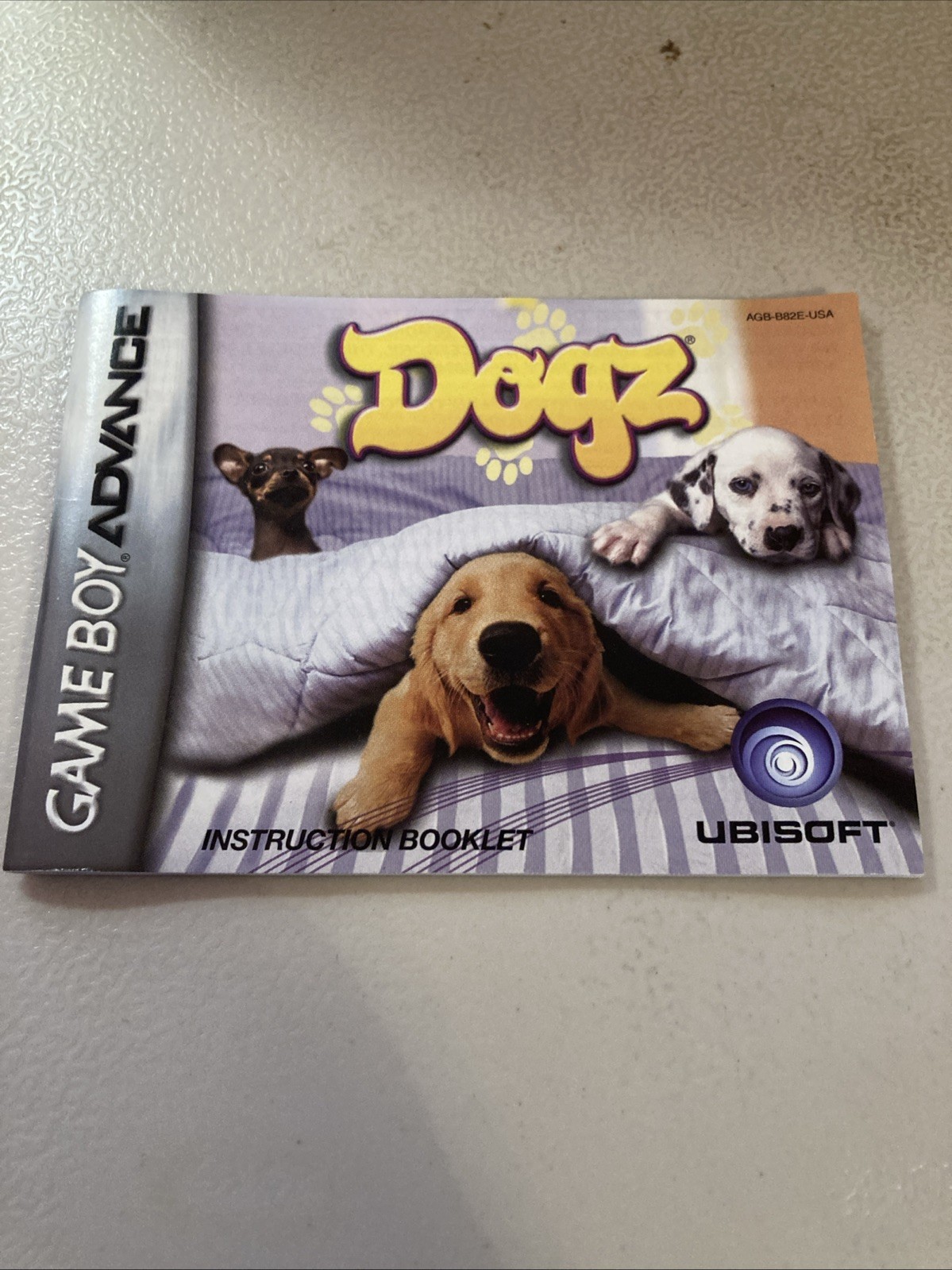 Gameboy Advance Dogz Booklet Only