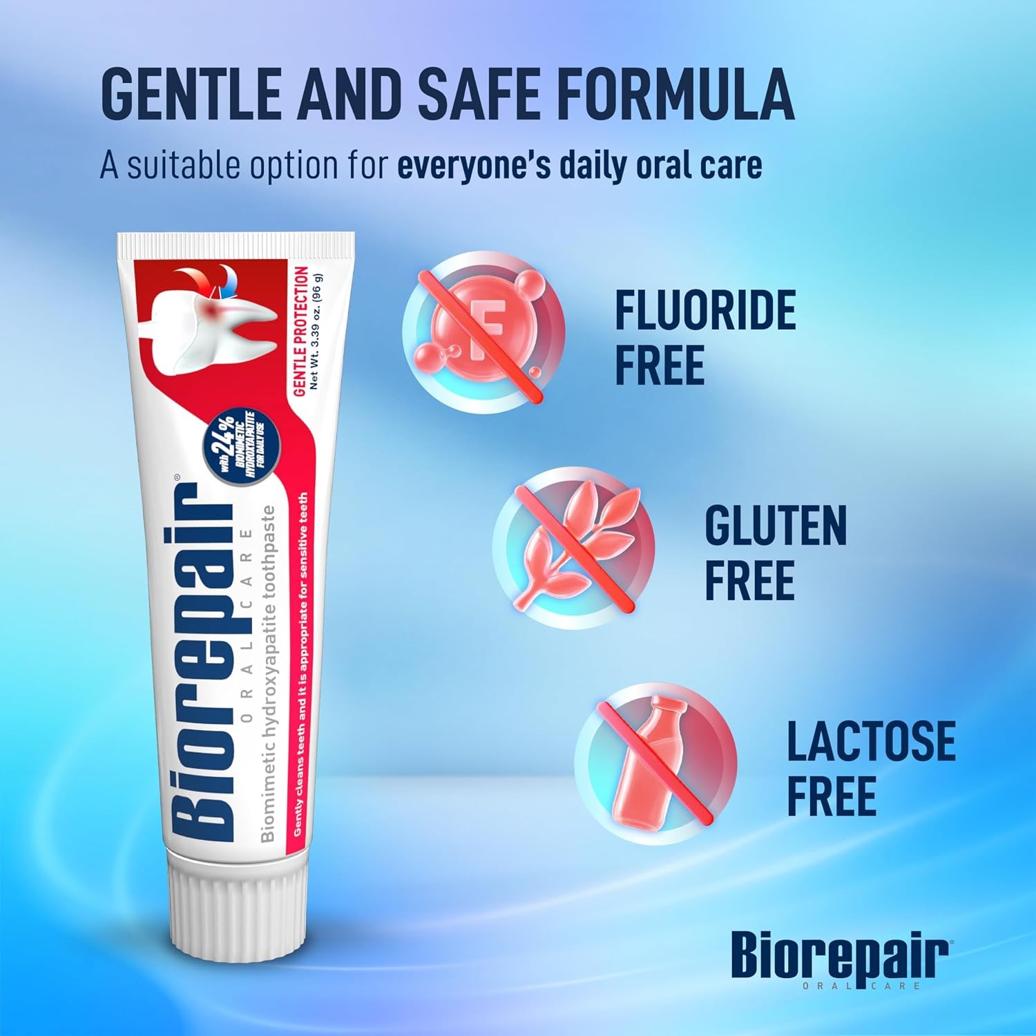 Hydroxyapatite Toothpaste 24% Gentle Protection for Sensitive Teeth 3.28 oz