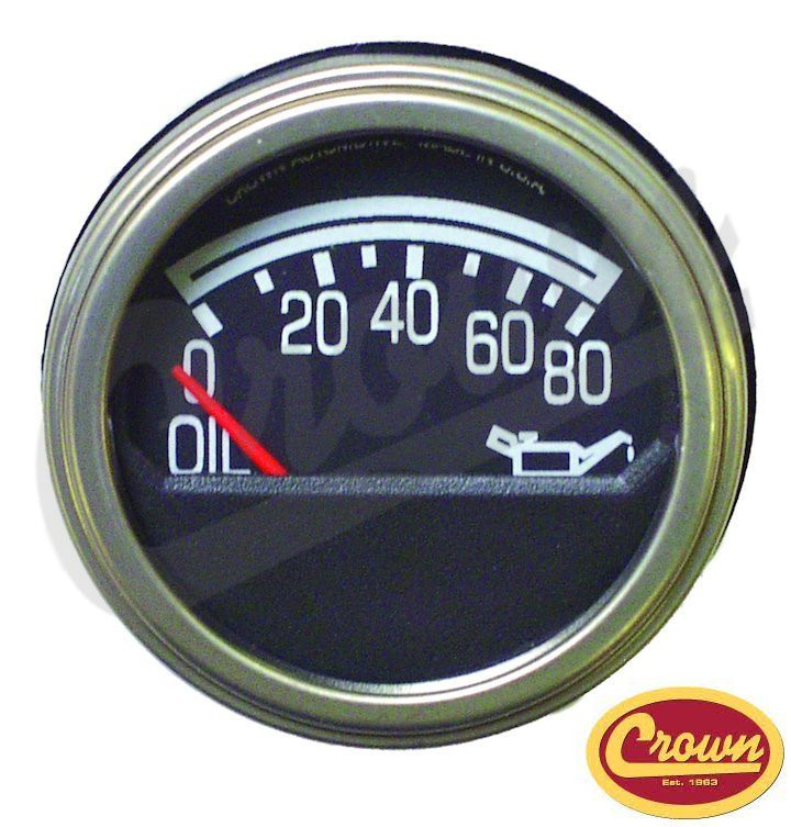 Crown J5750279 Oil Pressure Gauge For 79-83 Jeep CJ-5 / 79-86 CJ-7 / 81-86 CJ-8