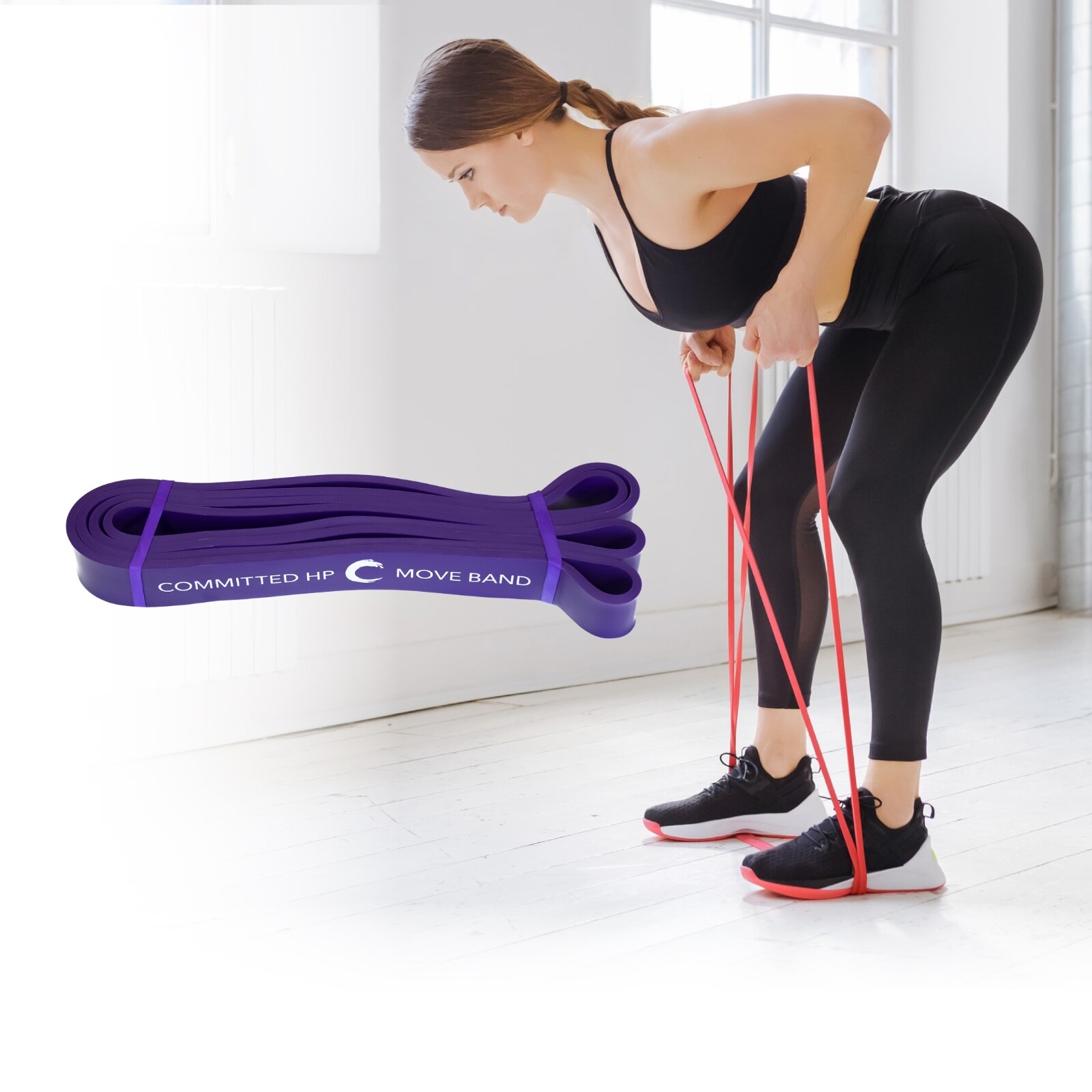 Heavy Duty Resistance Bands | Pull Up Assistance | Super Bands - Purple 1 .25"