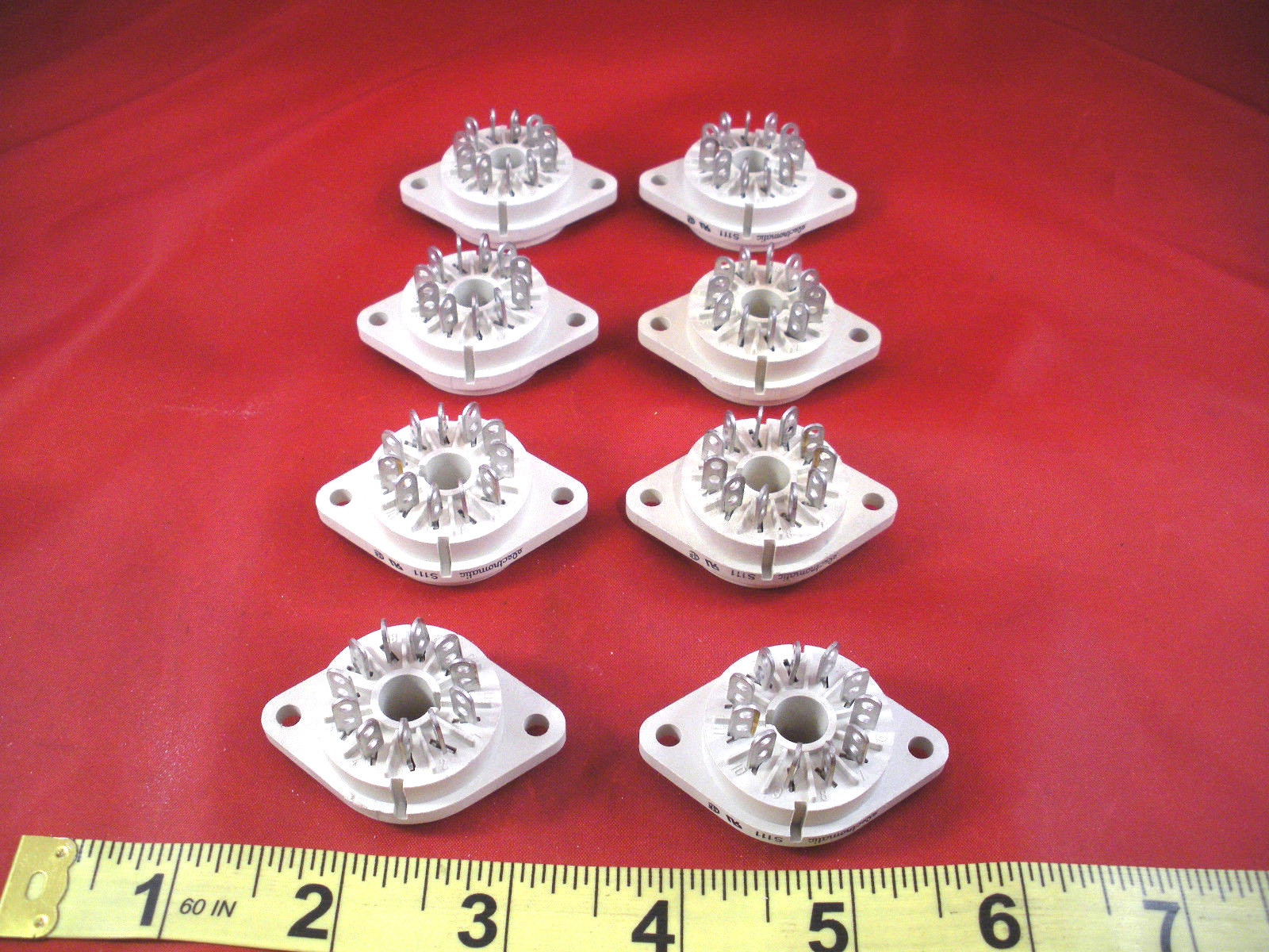 Carlo Gavazzi S111 Lot of (8) Base Plugs 11-Pin Electromatic Switch New Nnb
