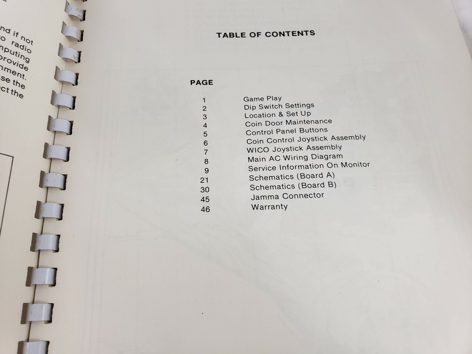 Capcom 1943 the Battle for Midway Arcade Service Operation Instruction Manual