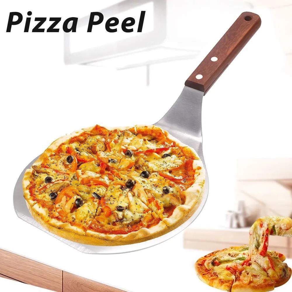 Extra-Large Wide Spatula Turner, Cookies Pancake Spatula with Wooden Handle