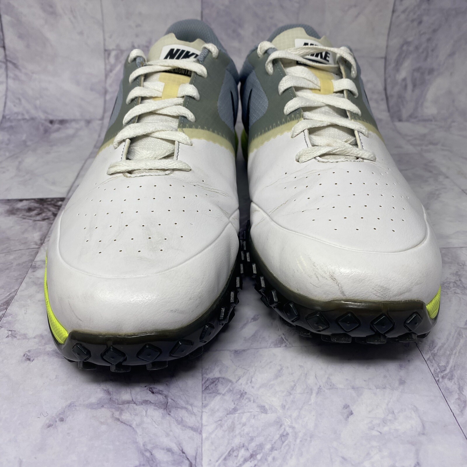 Nike Lunar Mont Royal Golf Shoes Spikeless Mens Sz 10 W Wide White 652531-101