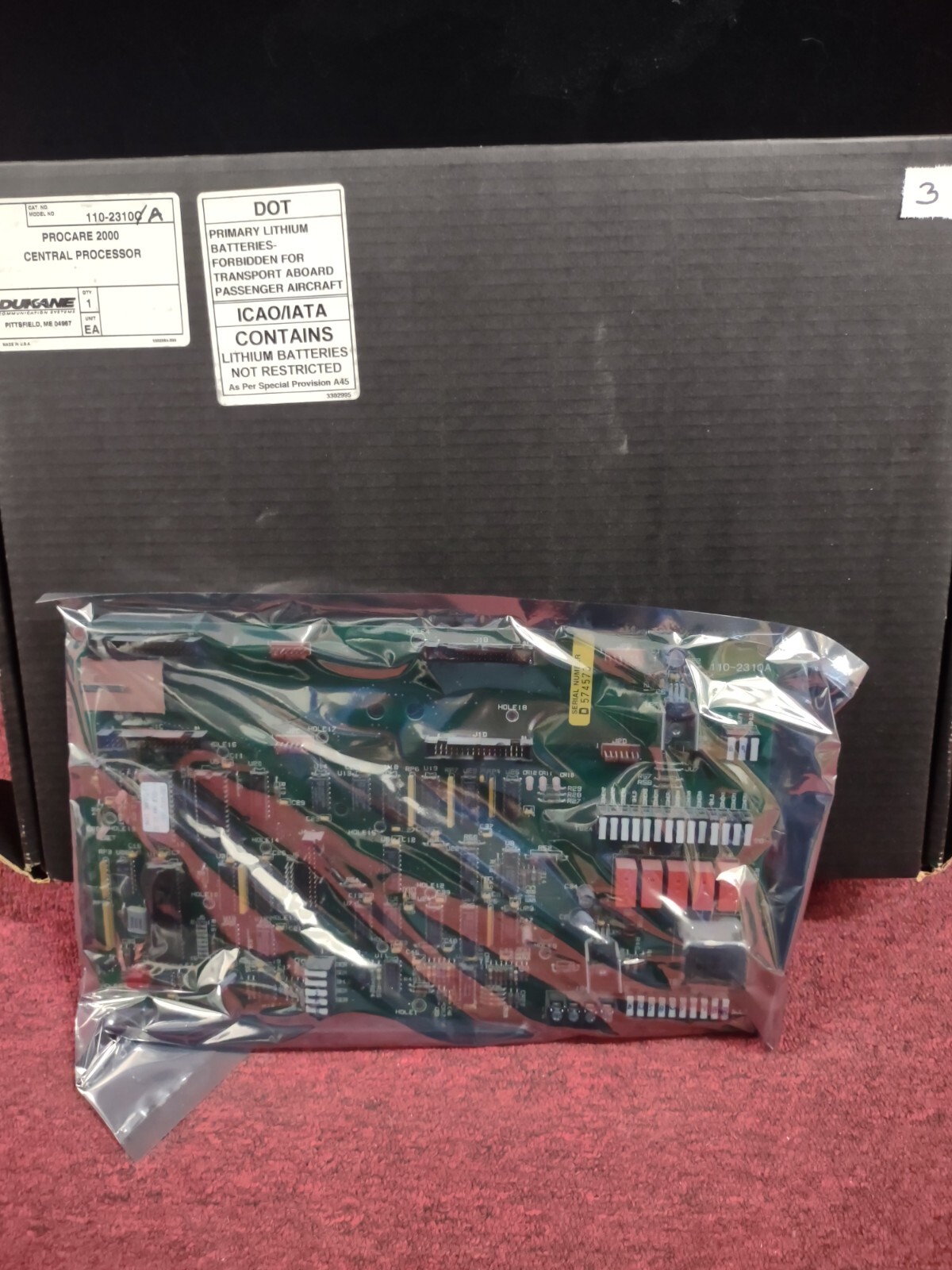 Dukane Procare 2000 Central Processor 110-2310A
