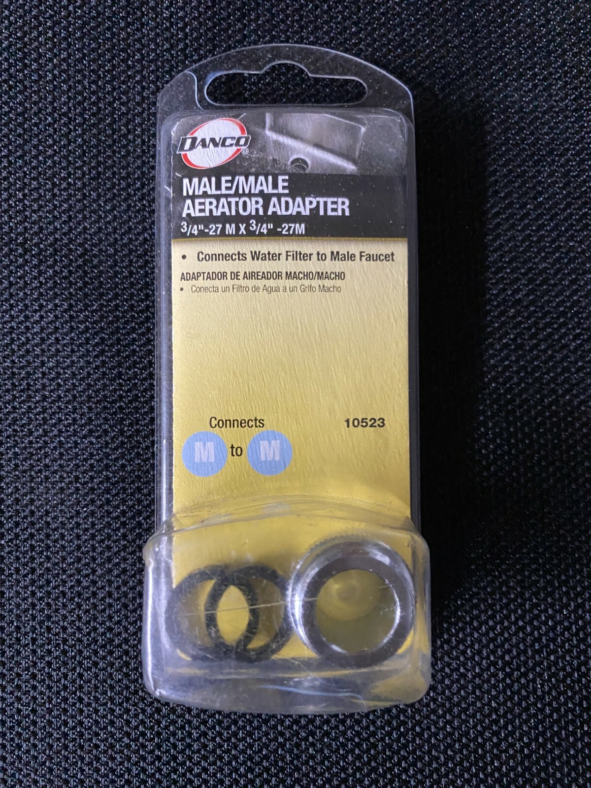 10523 DANCO MALE/MALE AERATOR ADAPTER 3/4"-27 X 3/4"-27M
