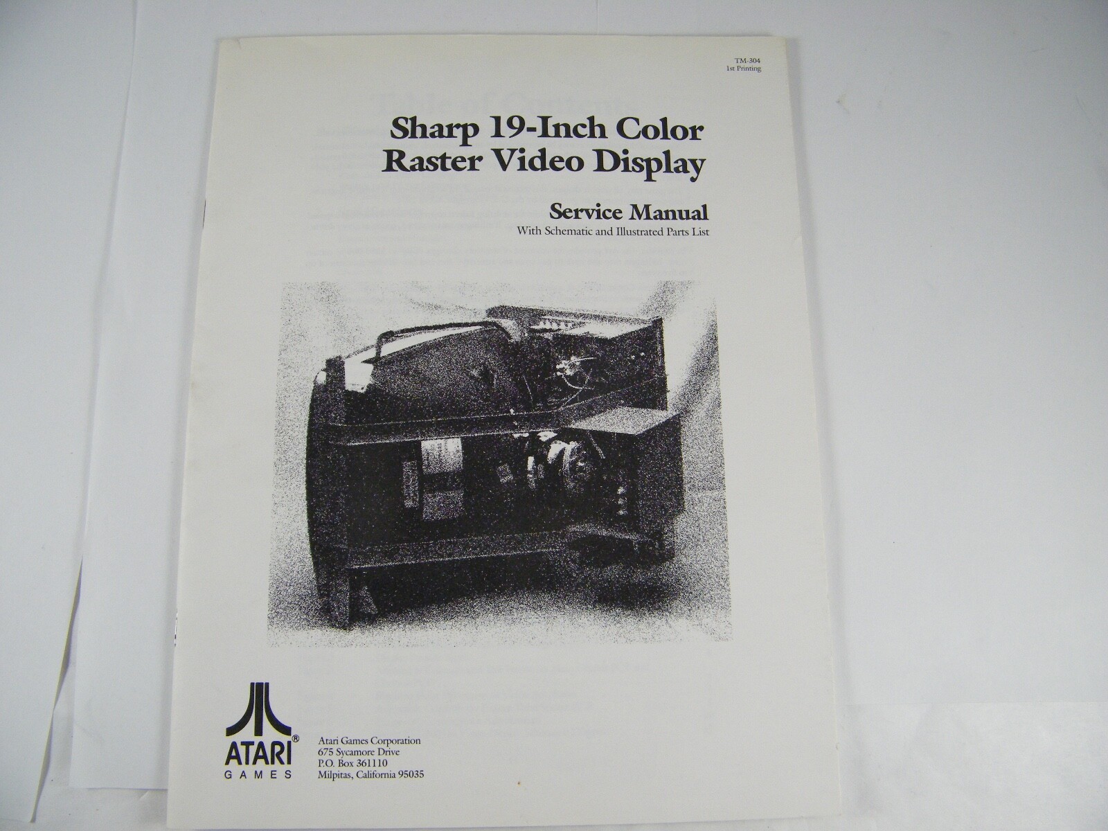 SHARP 19 " COLOR RASTER VIDEO DISPLAY MONITOR MANUAL XM-2101N