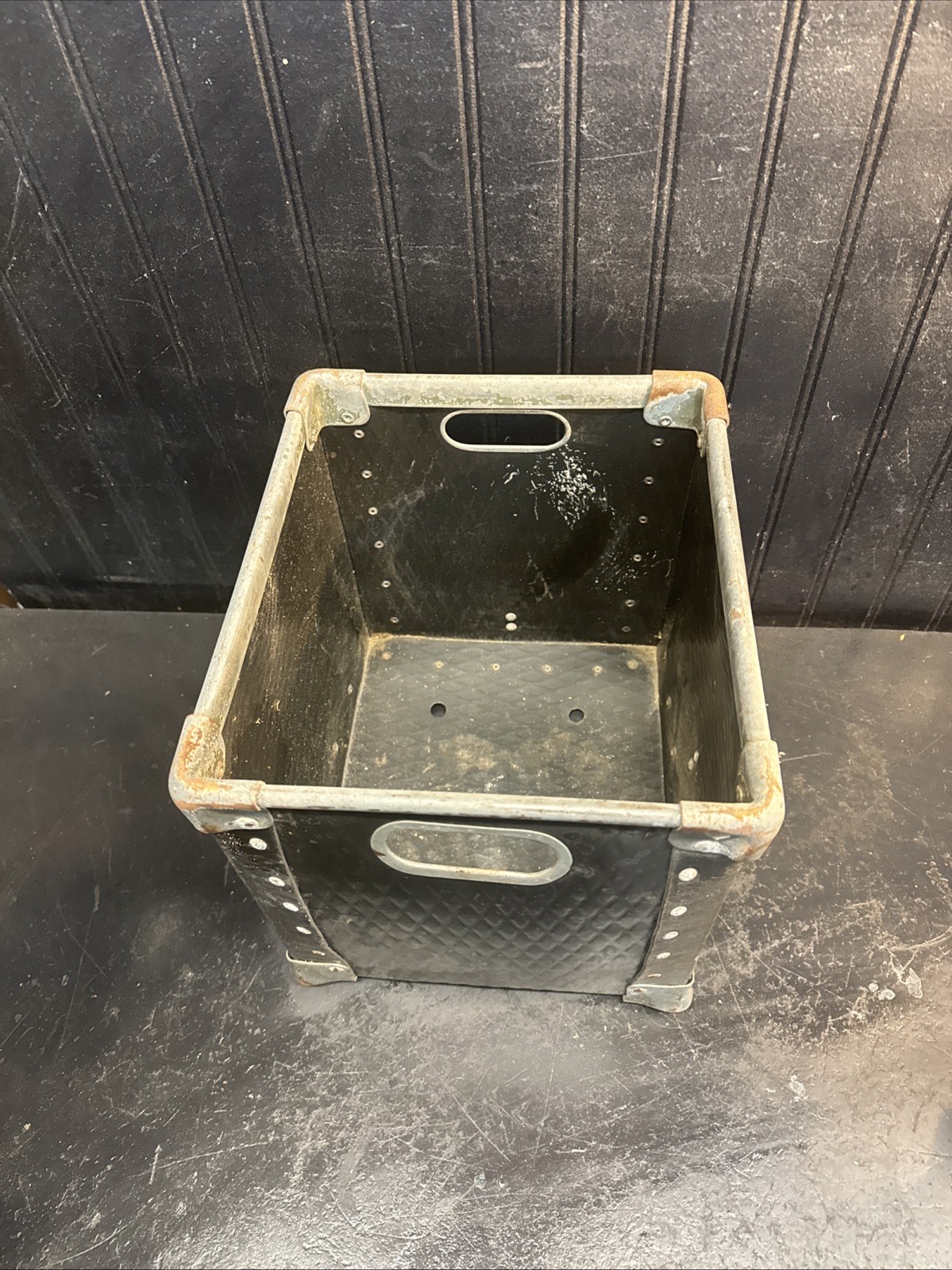 NVF Industrial Factory Kennett STACKABLE Vulcanized Fiber Storage Bin 10inx10in