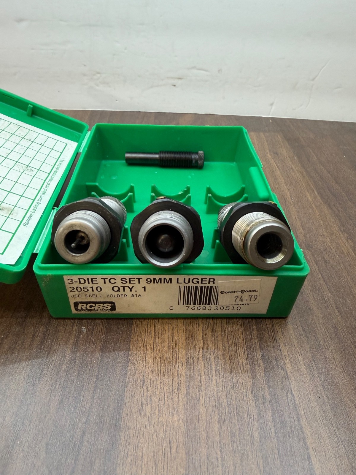 RCBS 9mm Luger Steel Reloading 3 Die Set