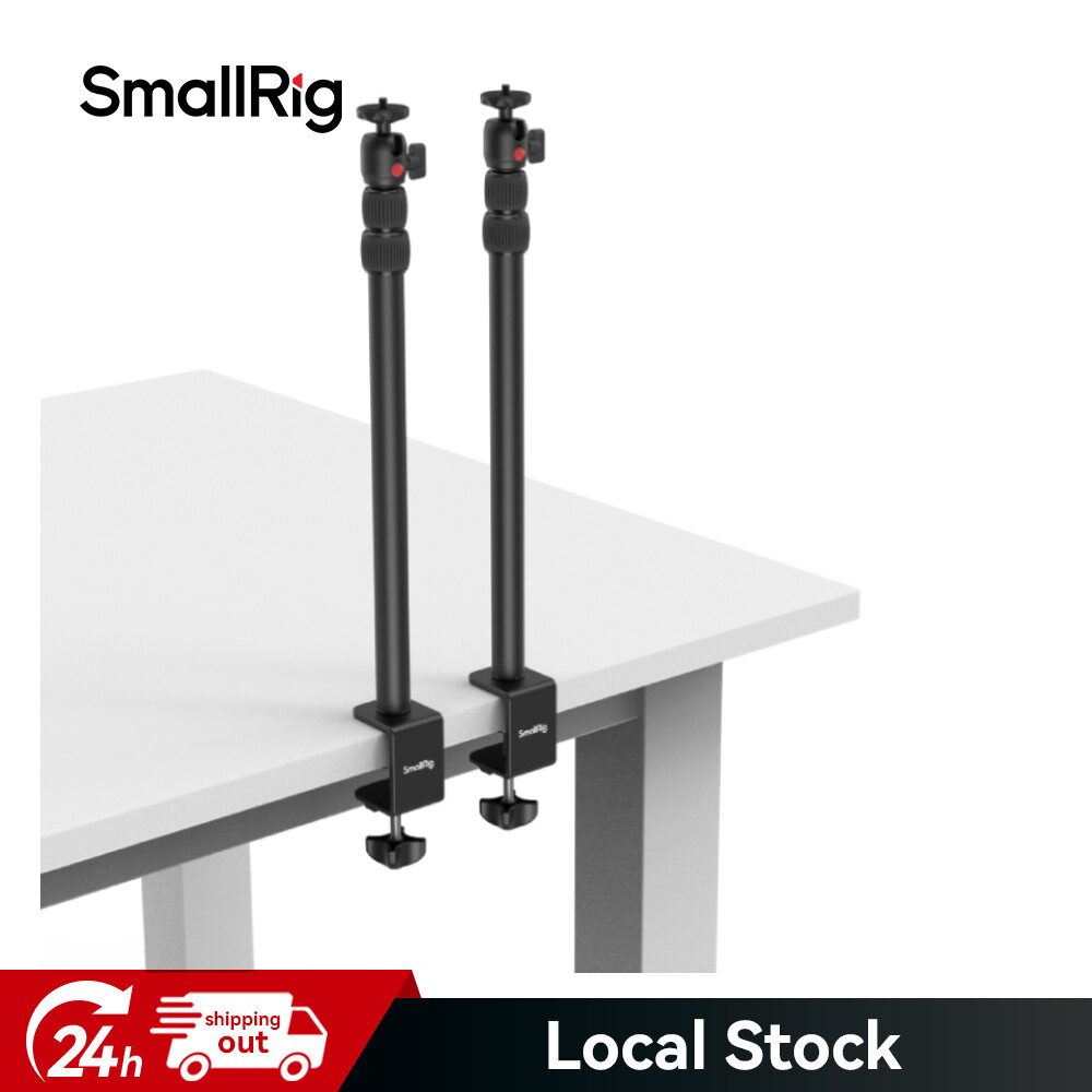 SmallRig Camera Desk Mount Table Stand 15"-35" with 1/4" Ball Head for Camera