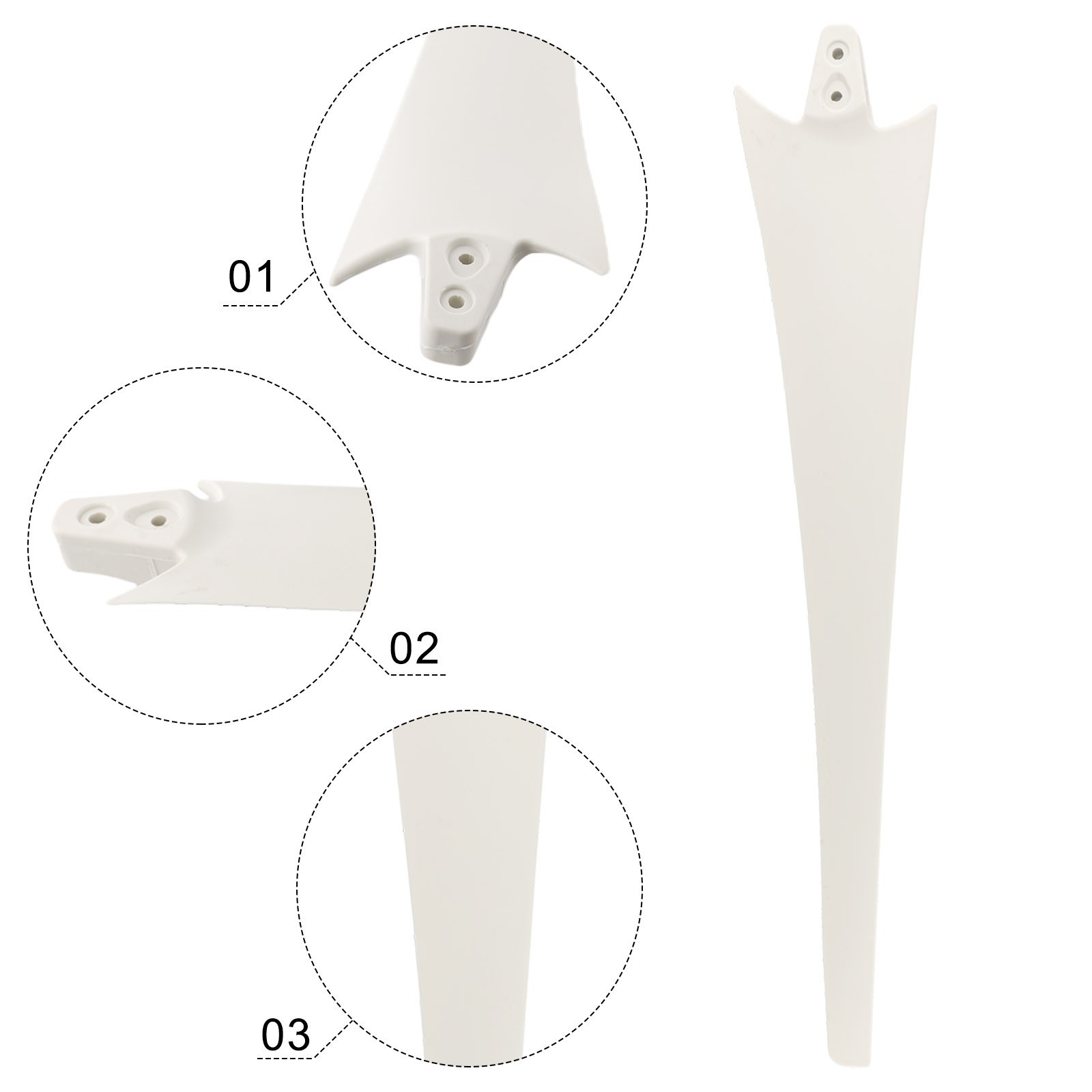Replacement Wind Generator Blades For Efficient Energy Generation 580MM New
