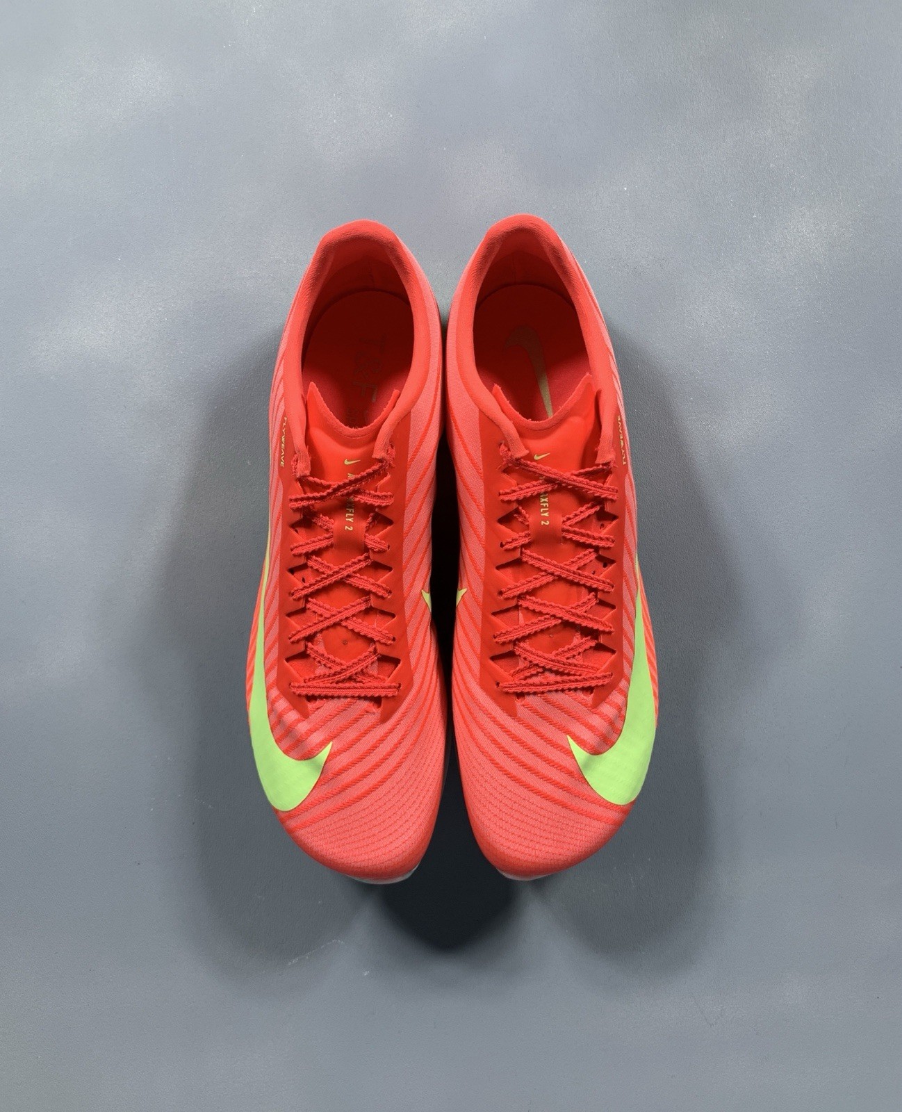 Nike Air Zoom Maxfly 2 Bright Crimson Lime Blast Track Spikes FD8395-600 Men's 9