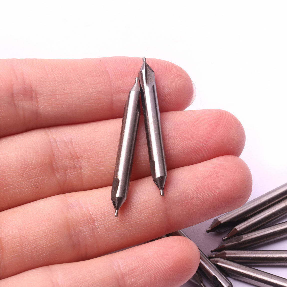 10PCS HSS 60 Degree Countersink Drill Bit Set, 3.0mm Center Hole Tool for Metal