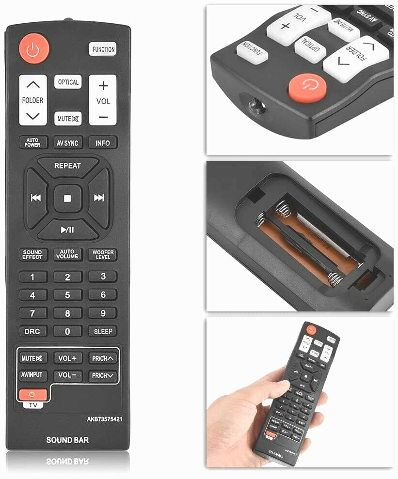 LG Soundbar Replace Remote Control AKB73575421 FOR LG Soundbar System