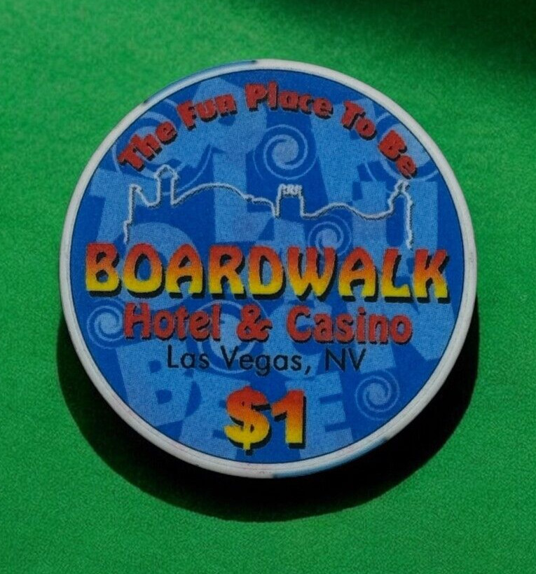 BOARDWALK CASINO LAS VEGAS NEVADA $1 CASINO CHIP