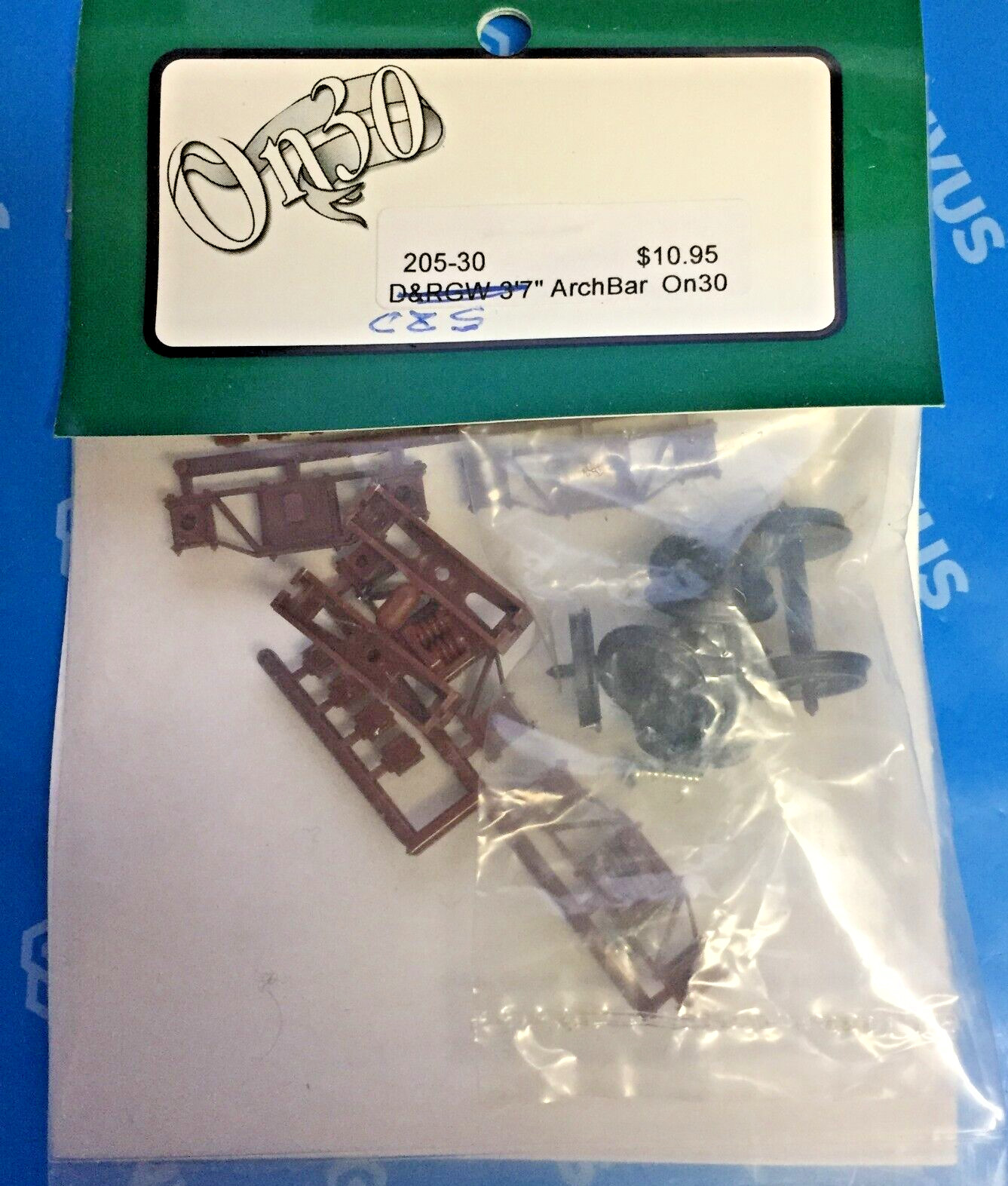 (On30) San Juan Truck Kits K205-30 C&S 3'7" ARCHBAR TRUCK KIT Model Railroad