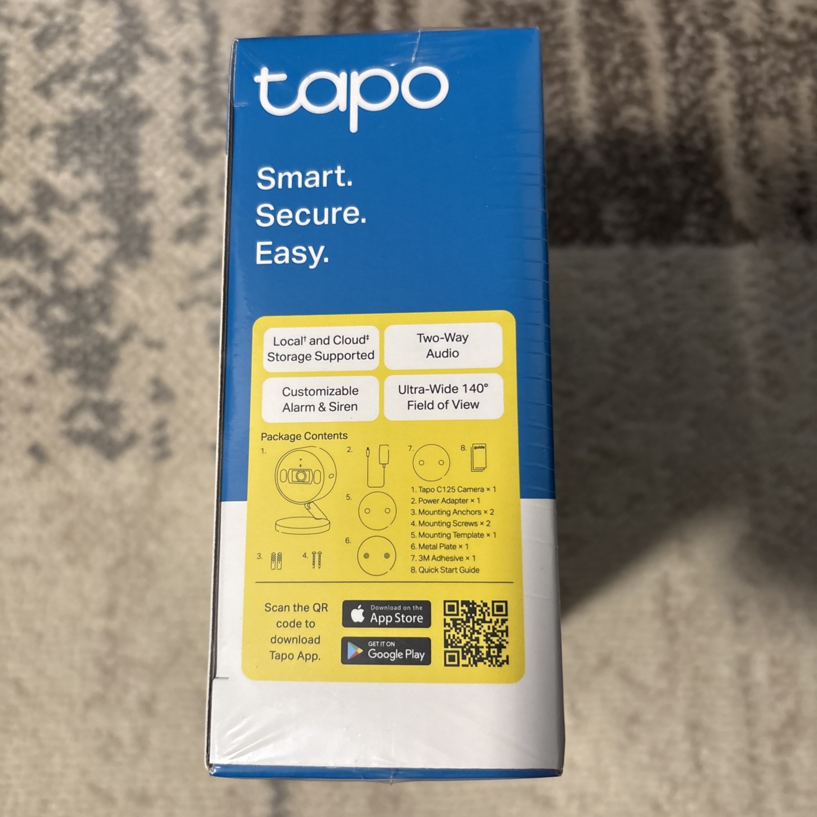 TP-Link - Tapo Indoor 2K Wi-Fi Security Camera w/ Physical Privacy Shutter