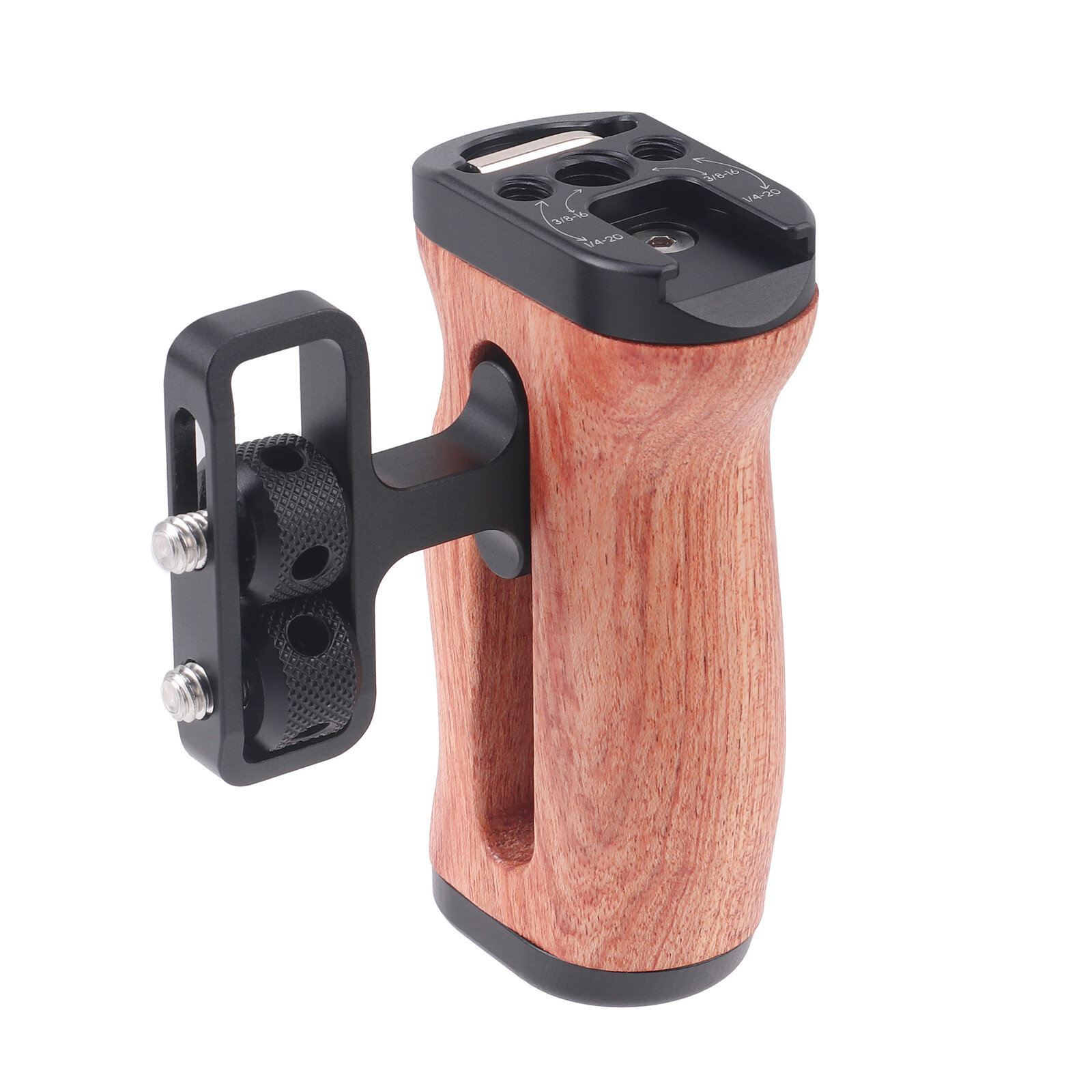 Wooden Side Handle Grip for SmallRig Camera Cage Video Rig Universal Ergonomic