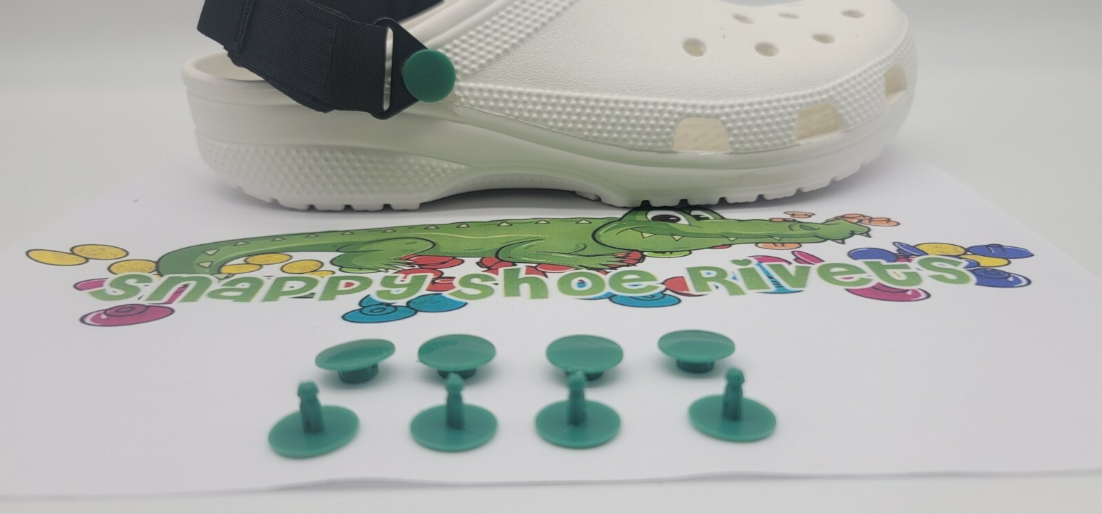 4 DARK GREEN RIVETS,FASTENER,BUTTON, NEW (FAST SHIP) fits CROC