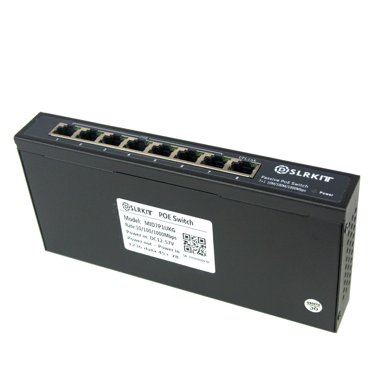 ALL Gigabit 120W 8 Ports 24V Passive PoE Switch Injector UBNT AP UAP AC LITE LR