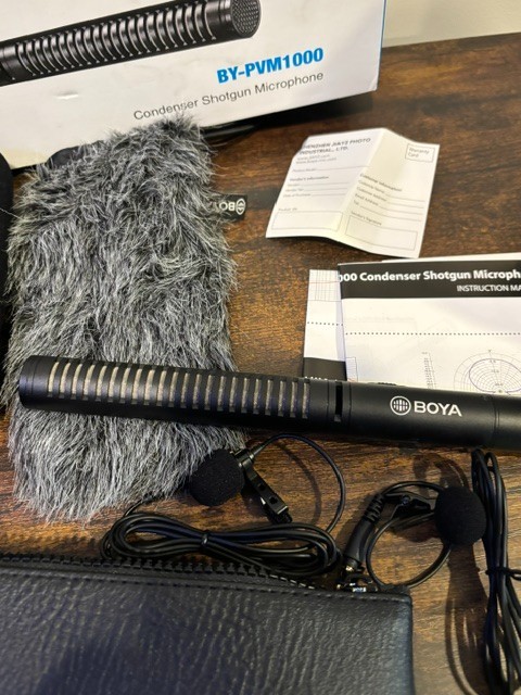 BOYA BY-PVM1000 Shotgun Microphone Open Box Windscreen New
