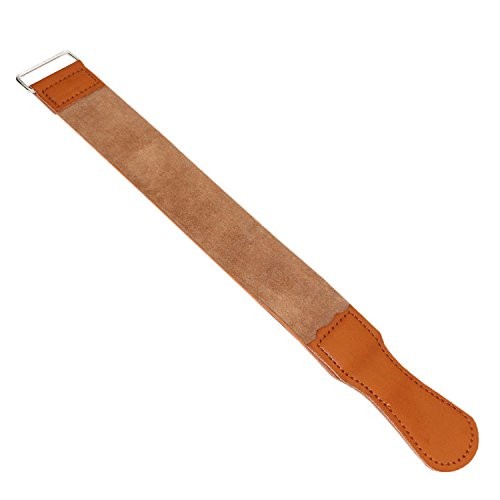 1pcs Salon Barber Shaving Genuine Leather Cow Canvas Beige,Brown