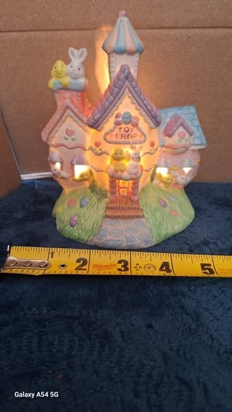 EASTER CERAMIC NIGHTLIGHT, LAMP, "TOYSHOP" VERY GOOD CONDITION, BUNNY, CHICK