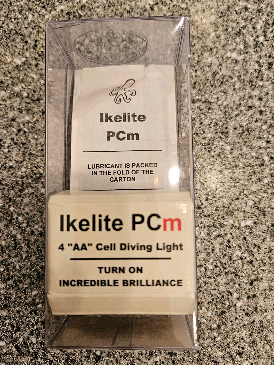 Scuba Dive Light - Ikelite PCm 4 AA Cell with Gear Keeper Attached - Pre-owned