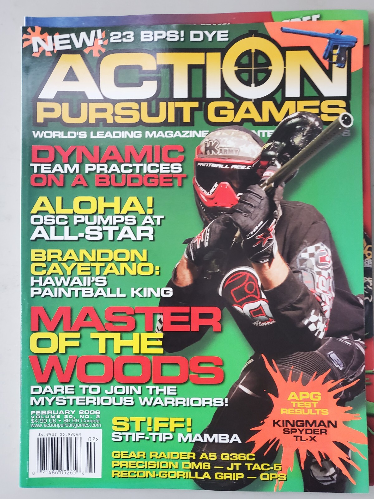 Priced To Sell February 2006 APG Action Pursuit Games Print Paintball Magazine