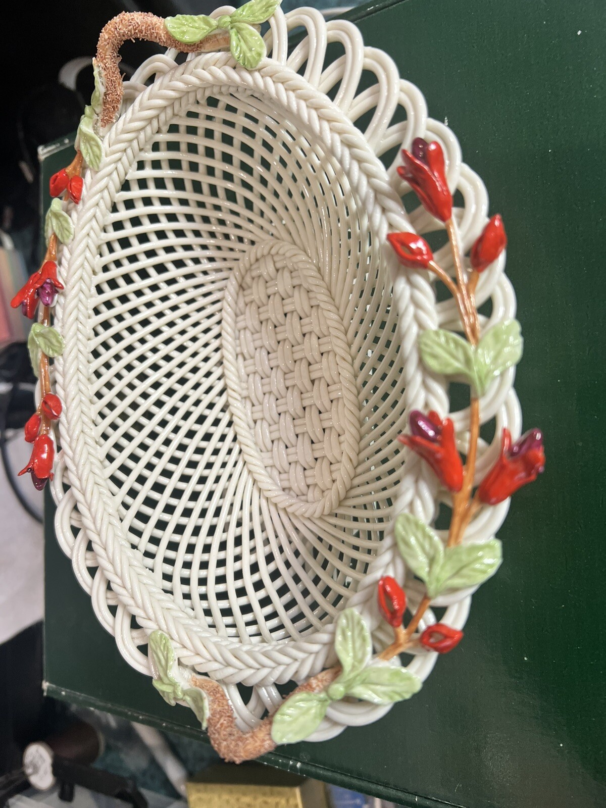 Belles Irish Basket Weave Oval 8” Bowl