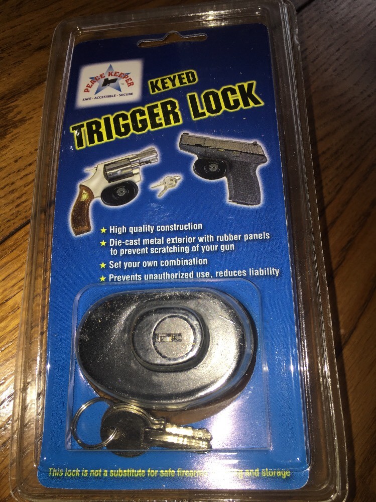 Universal Firearm Gun Rifle Shotgun Pistol - Key Trigger Lock -  By Peace Keeper